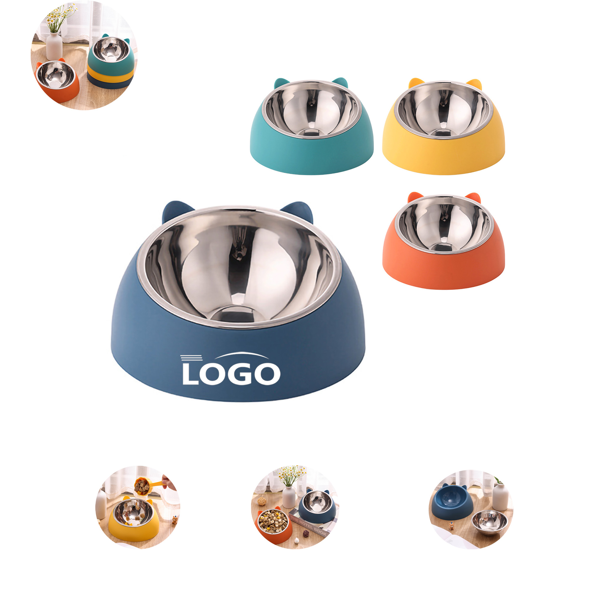 Neck Protection Pet Food Scoop Cat Dog Bowls MOQ20 3