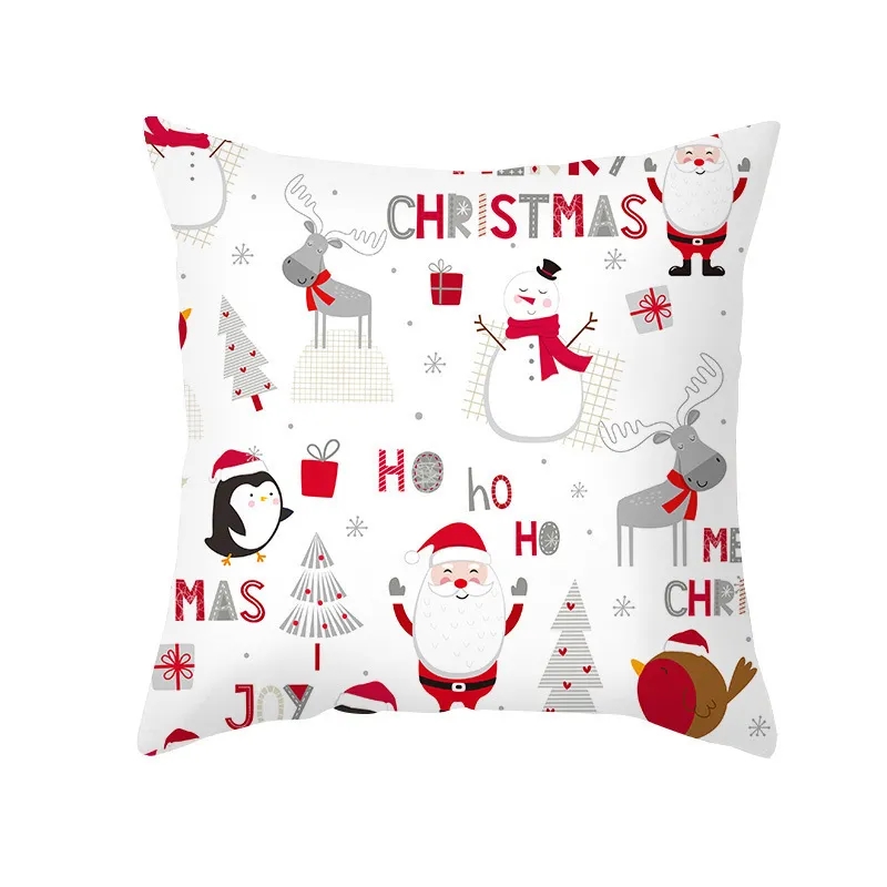 18"x18"Christmas Peach Velvet Pillowcase 1