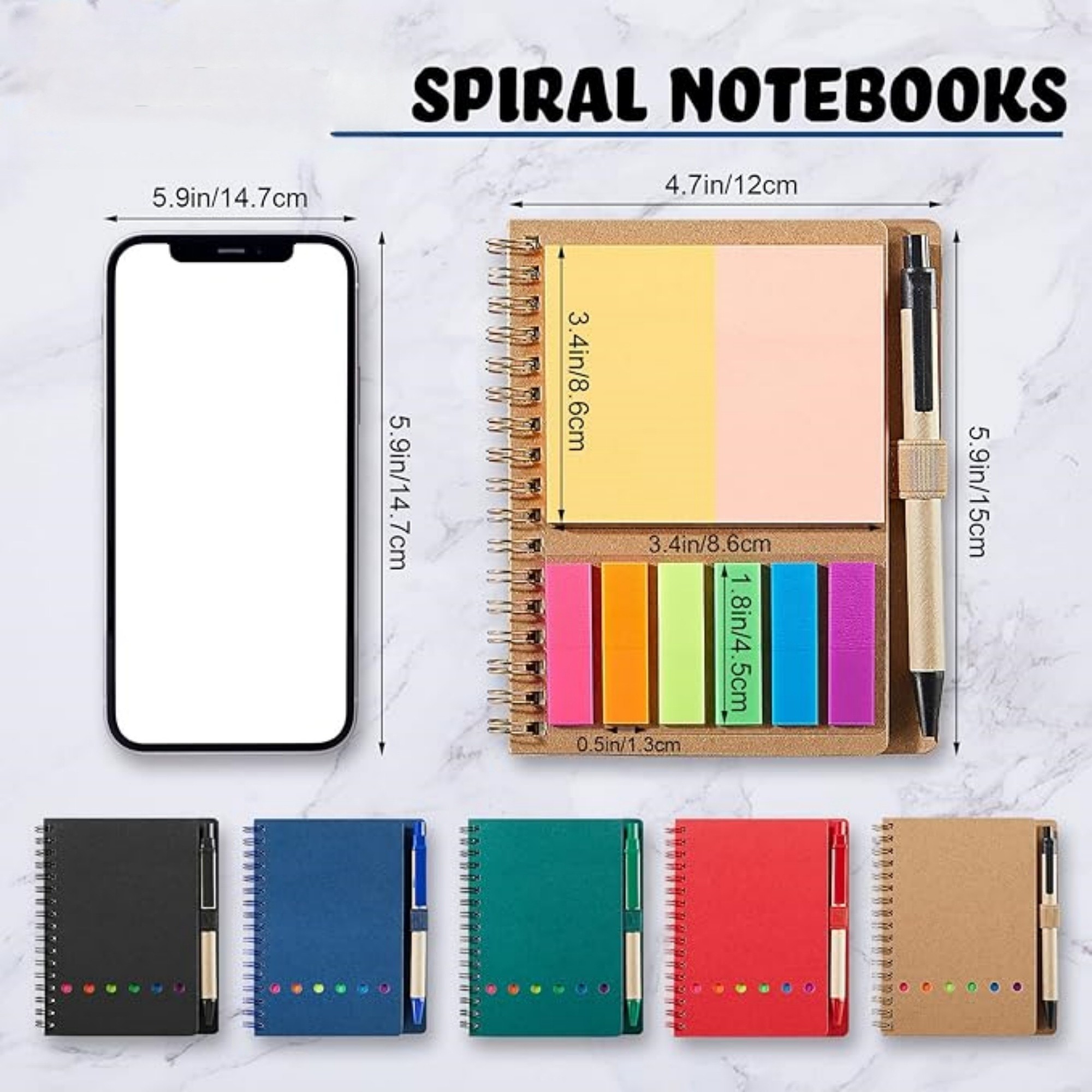Spiral Notepads With Pen Holder 2