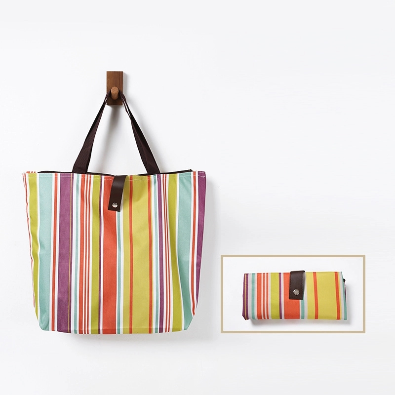 Custom Folding Oxford Fabric Shopping Bag, custom tote bag with logo imprint 2