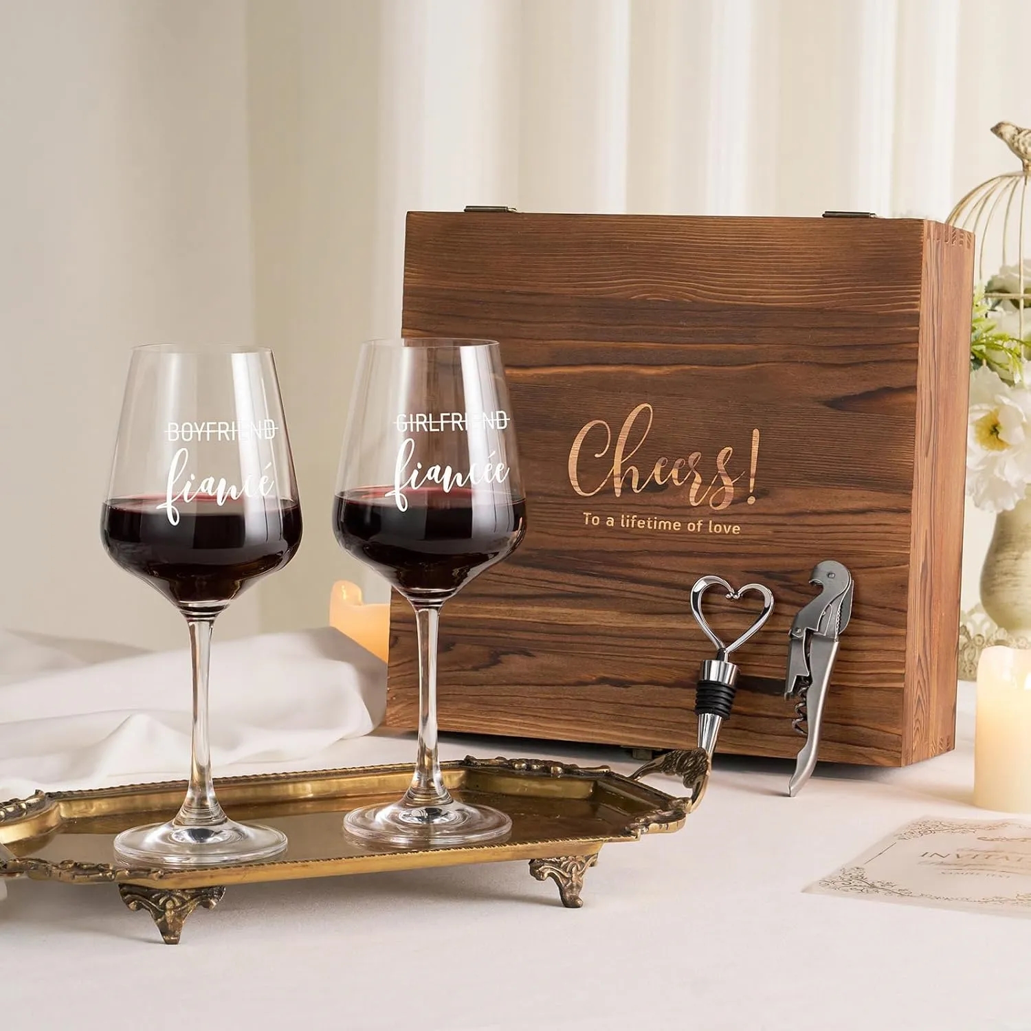 Wine Glasses Wedding Gifts for Couples 3
