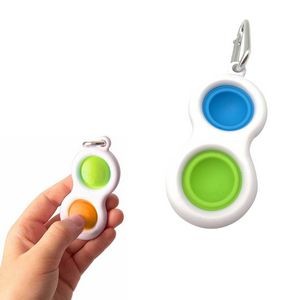 Customizable Push Pop Silicone Keychain 19