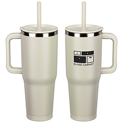 SENSO® Summit 40 oz Insulated Stainless Steel Travel Mug with Press-In Straw Lid 60
