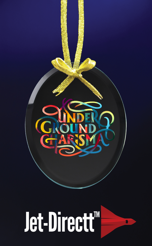 Oval Etched Ornament 1