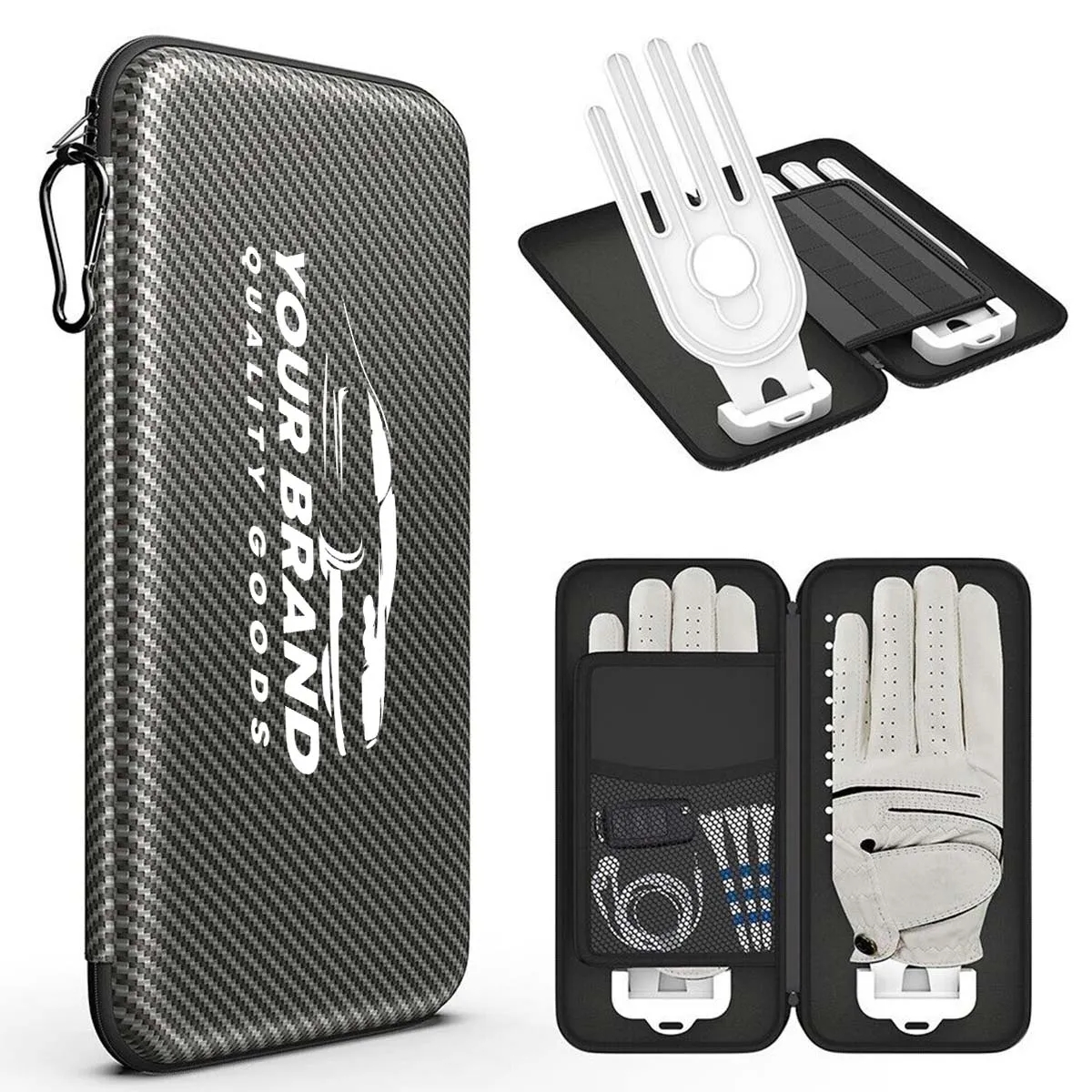 Professional Golf Accessories Box with Gloves Holder 7