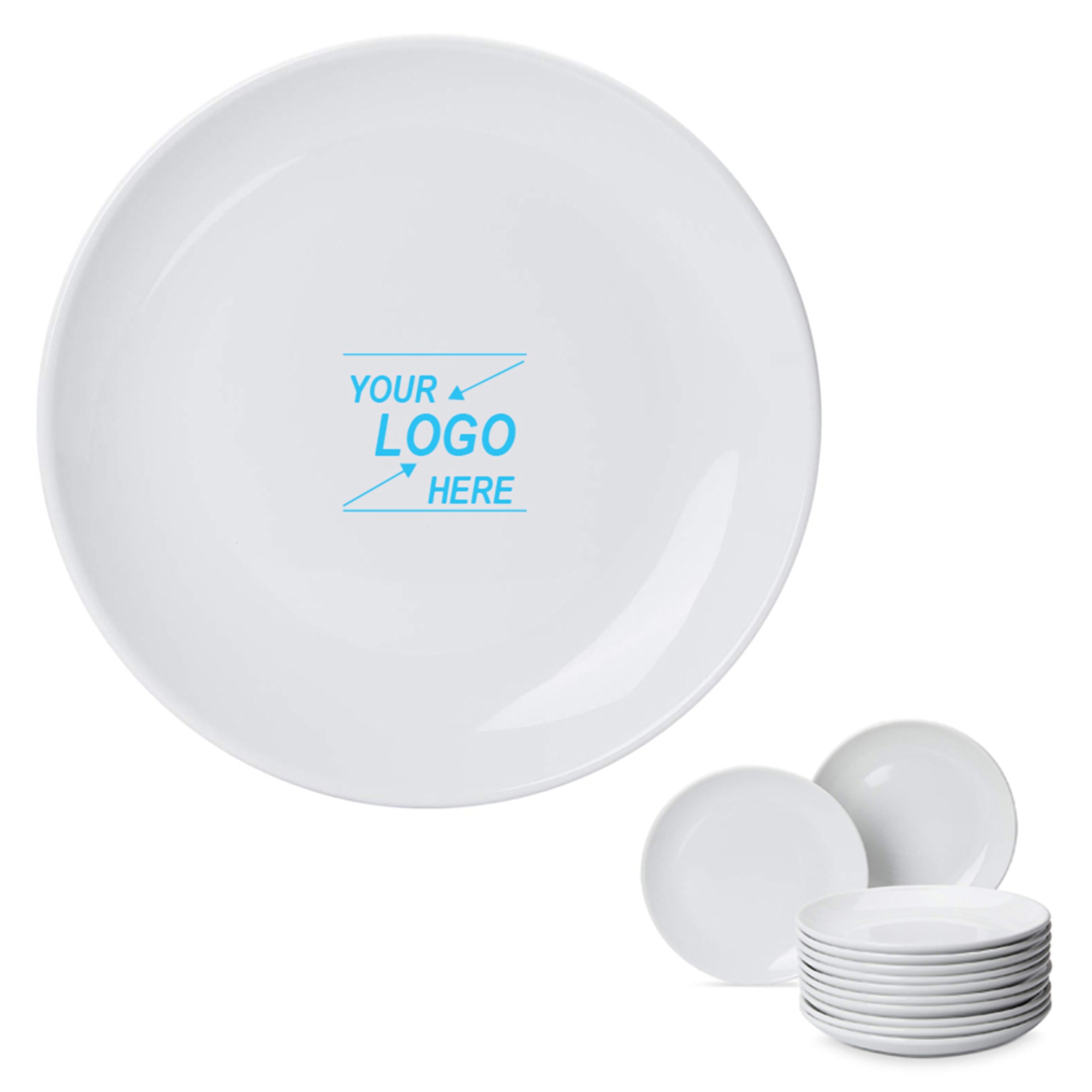 White Ceramic Dinner Plates 1