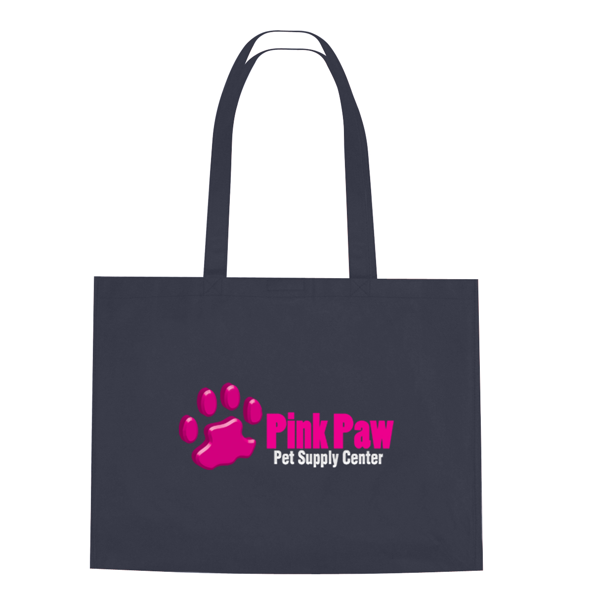 Non-Woven Shopper Tote Bag With Hook And Loop Closure 4