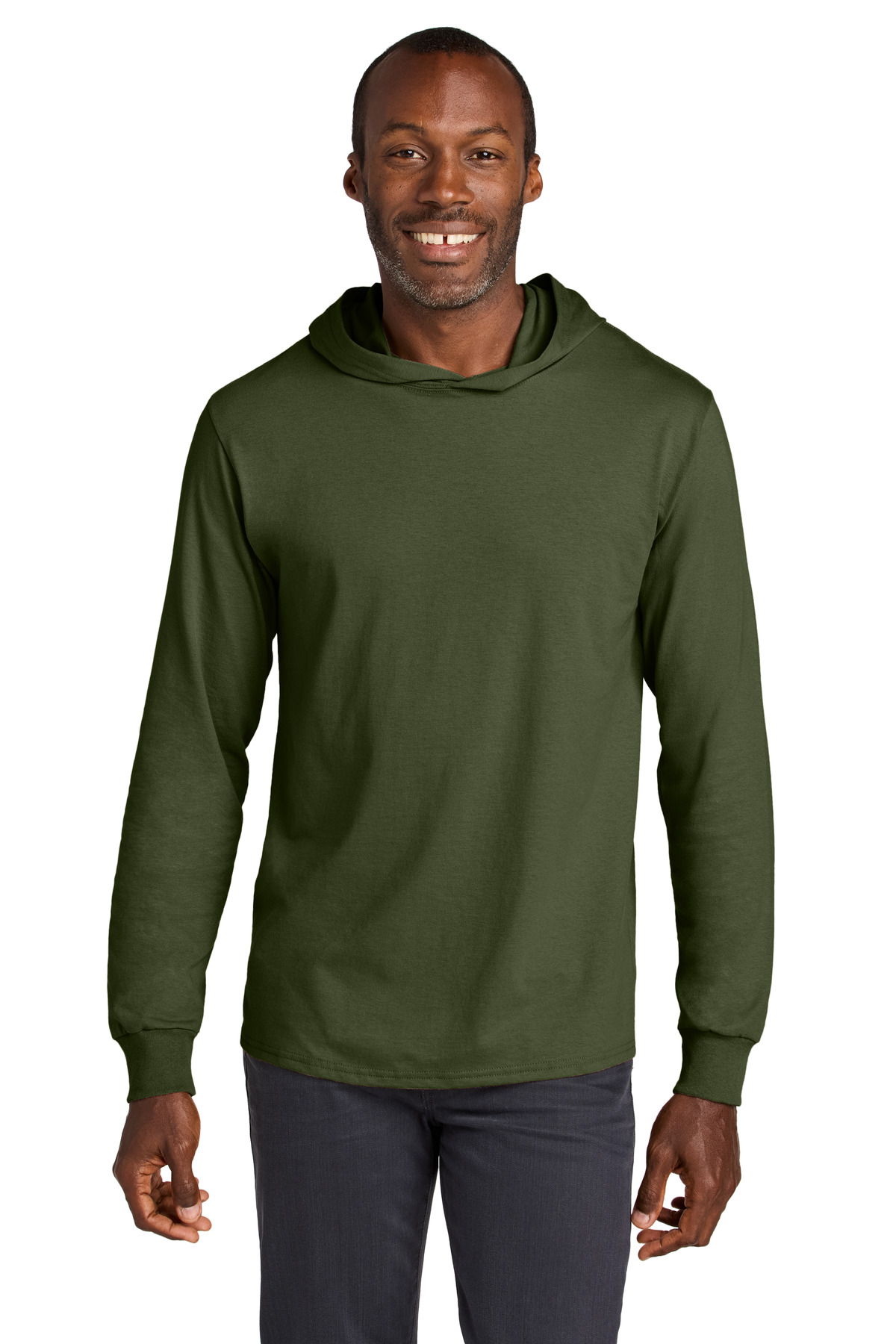 Jerzees Classics Unisex Cotton Long Sleeve Hooded T-Shirt 363LH 43