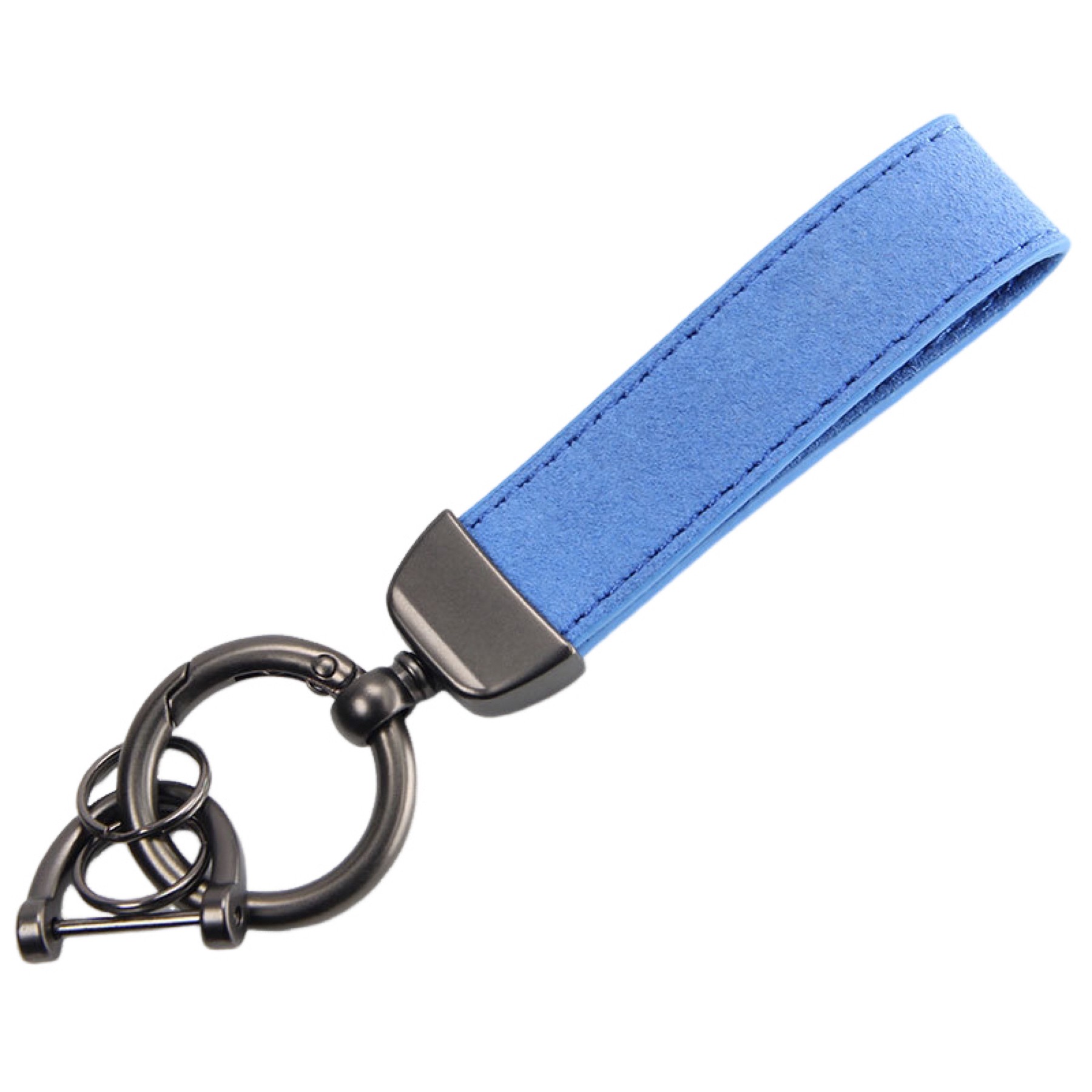 Universal Durable Leather 360 Degree Rotatable Keychain 4