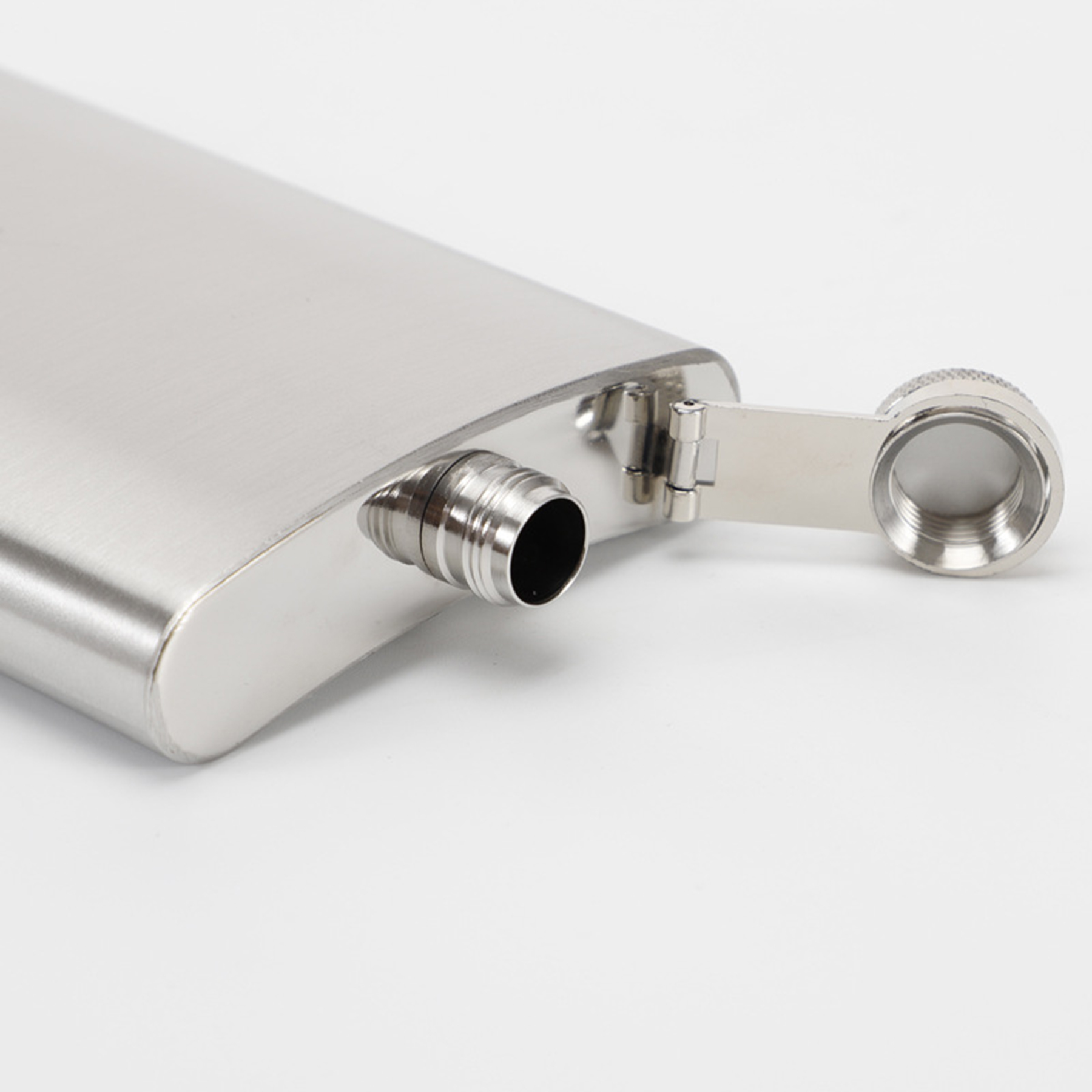 8 Oz Stainless Steel Flask, custom water bottle with logo imprint 3