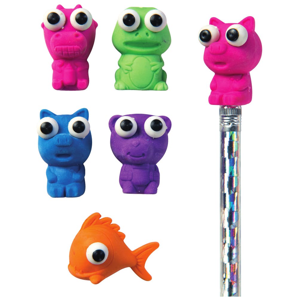 Pencil Cap Erasers - 50 Count "Here's Looking at You"