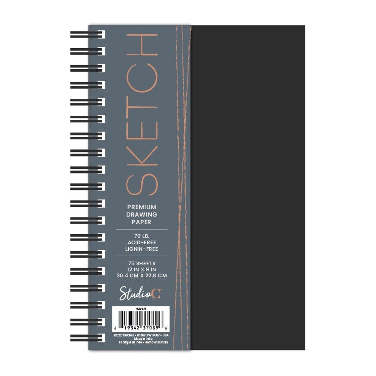 Sketch Books - 75 Sheets 12" x 9" 2