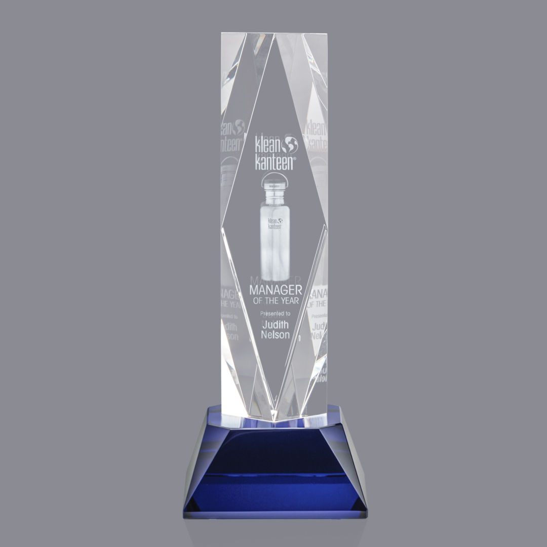 President 3D Award on Base - Blue 2