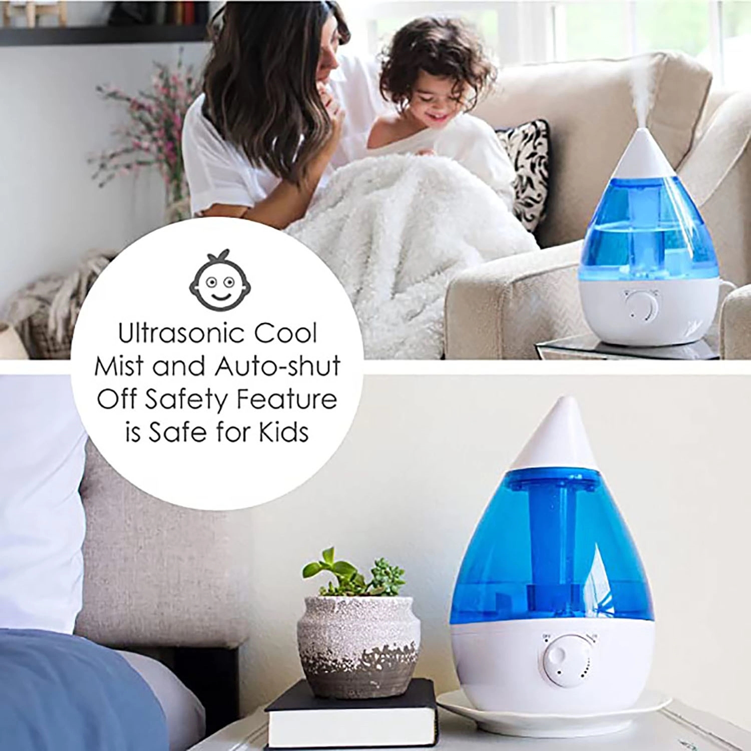 Led Colorful Water Drop Air Humidifier 4