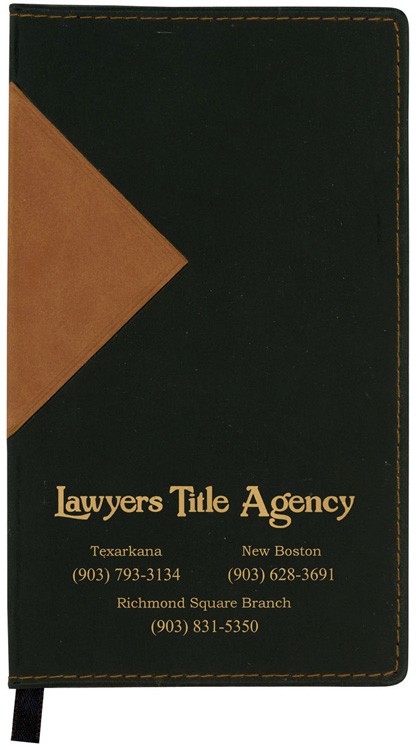 Keystone Series Soft Cover 2 Tone Vinyl Monthly Planner / 2 Color 2