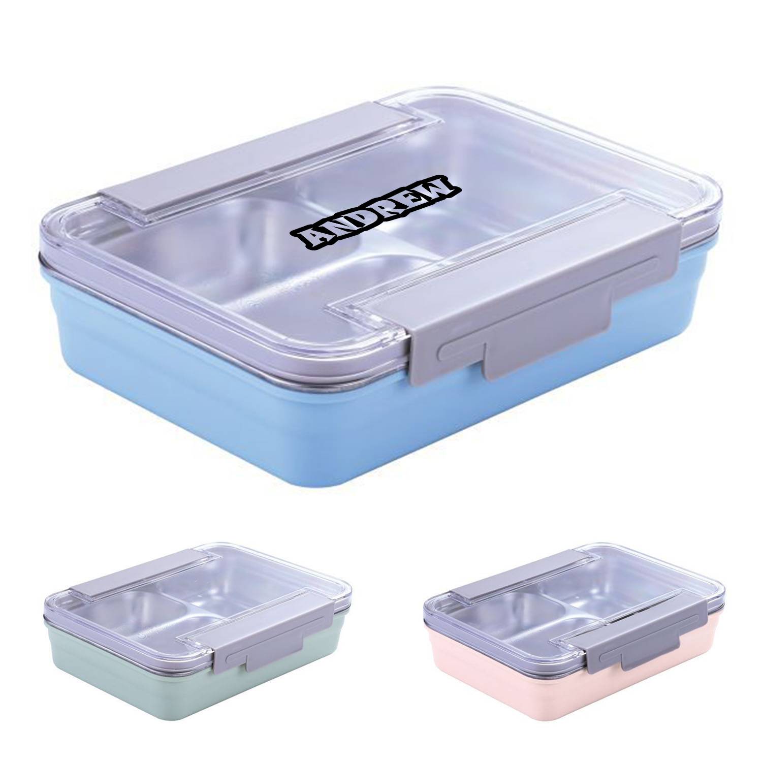 Custom Stainless Steel Children Bento Lunch Box 8