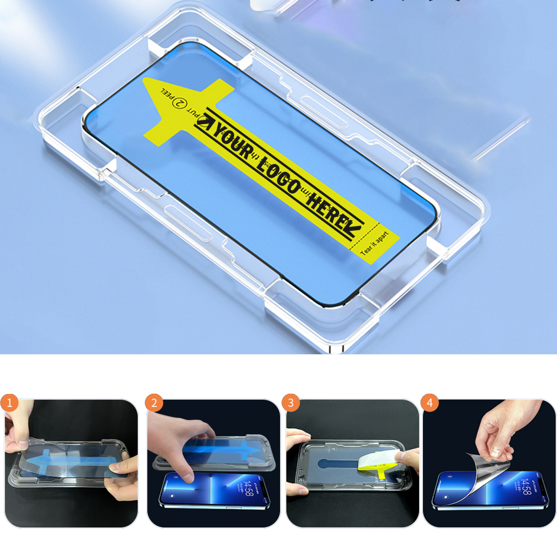 Tempered Glass Screen Protector Designed for iPhone 14 / iPhone 13 Pro/iPhone 13 2