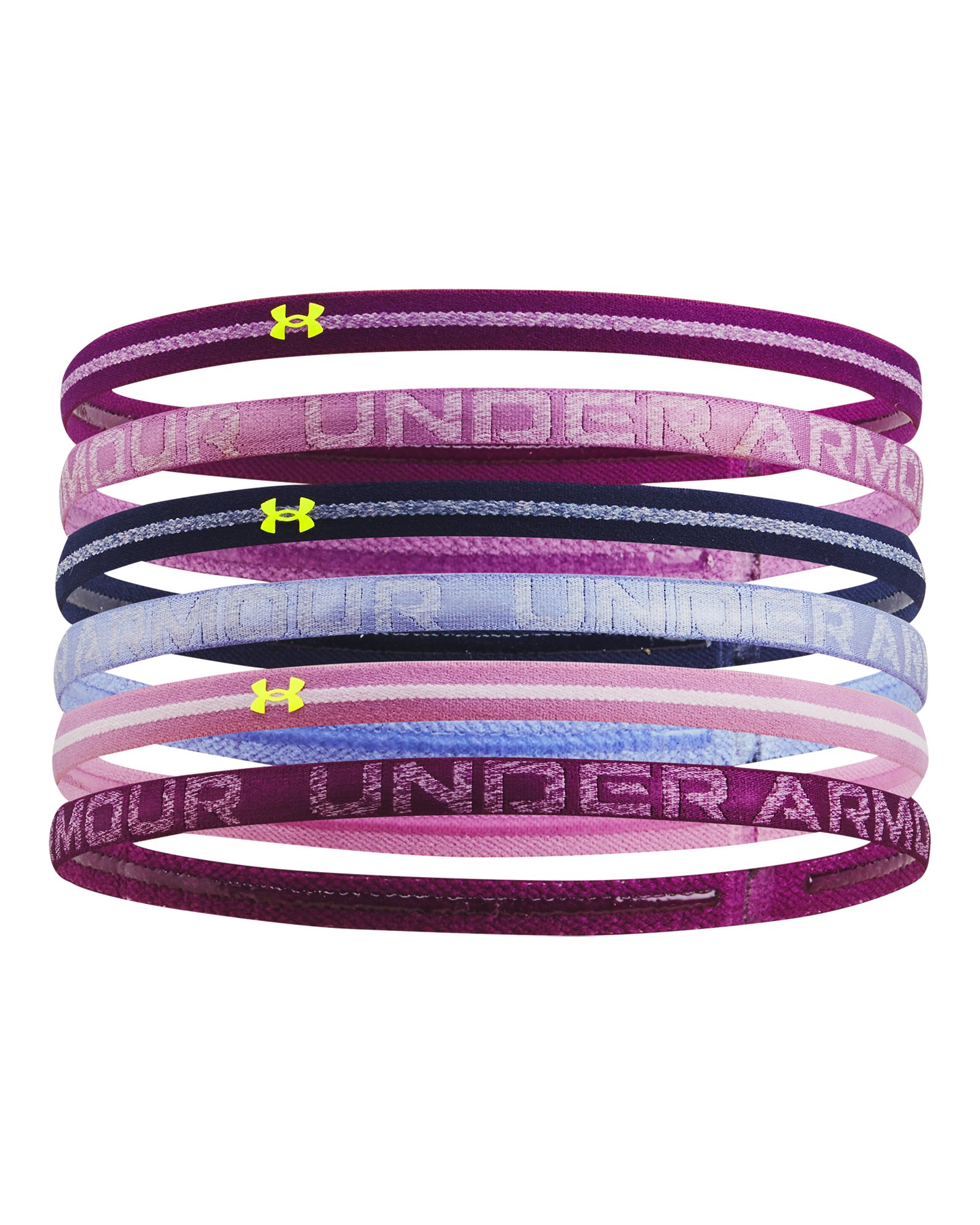 UA Heathered Mini Women's 6 Pack Headbands 5