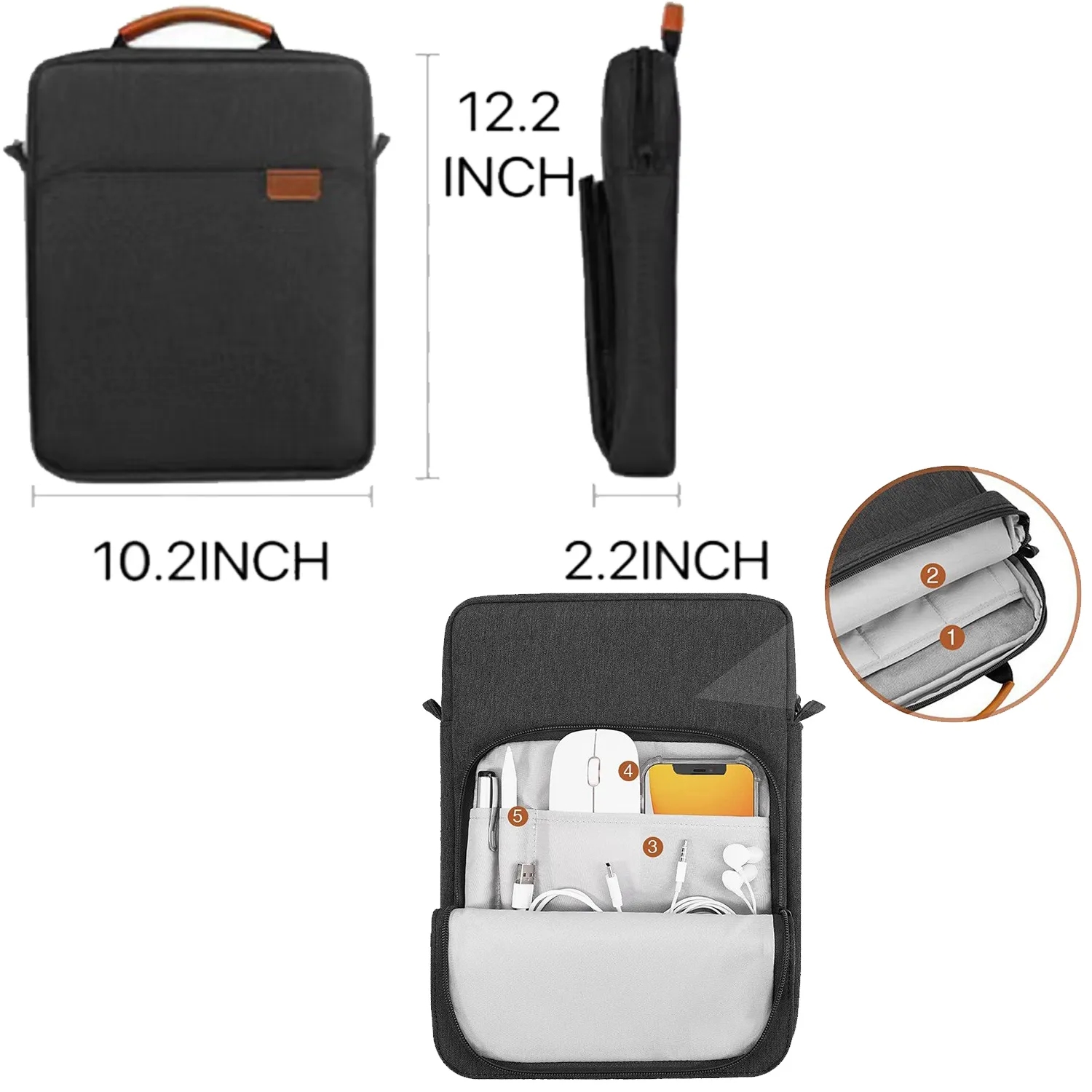 Waterproof casual computer cross-body bag 5