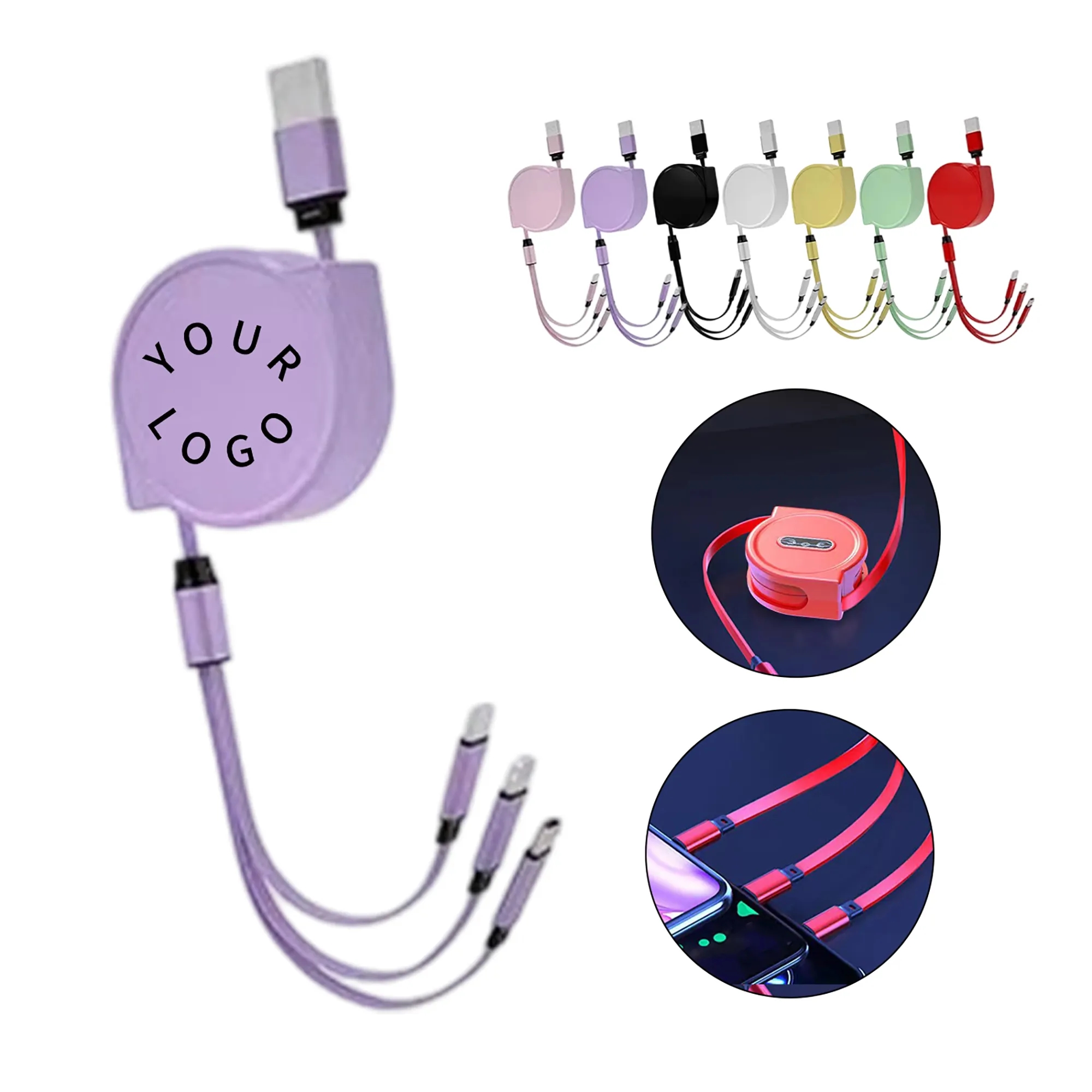 Charging Cable 3in1 Retractable 5