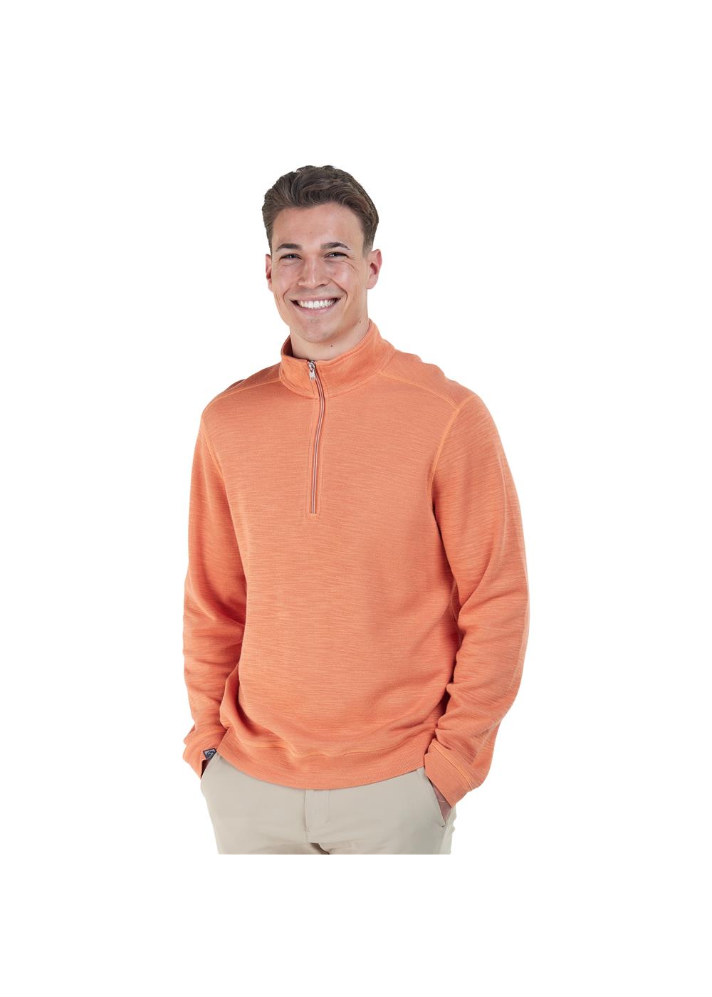 Storm Creek Men's Shoreliner Cotton/Bamboo Blend Quarter Zip, custom hoodie or sweatshirt with logo imprint 11