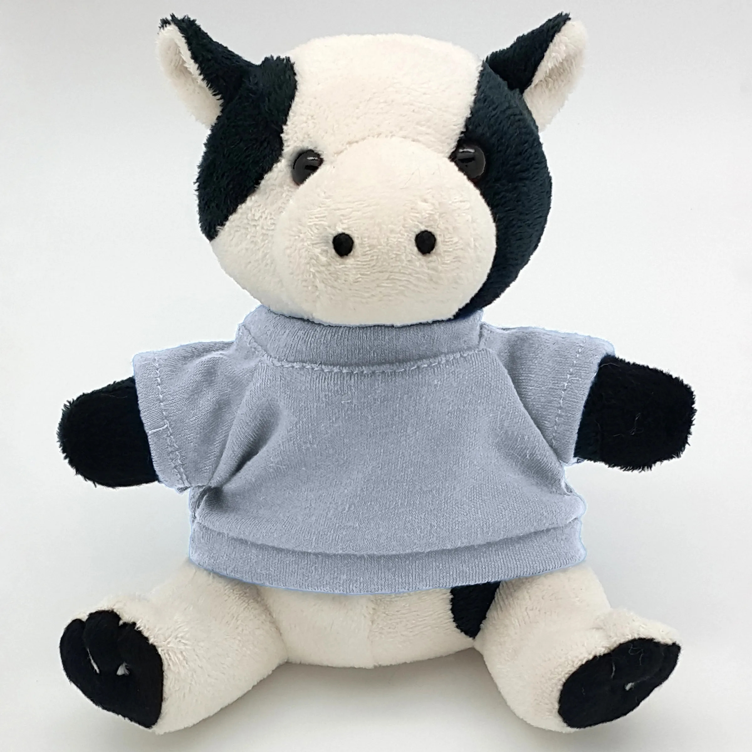 6" Beanie Cow with Embroidered Eyes 12