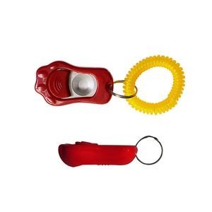 Durable Metal Pet Sound Clicker With Elastic Band 18