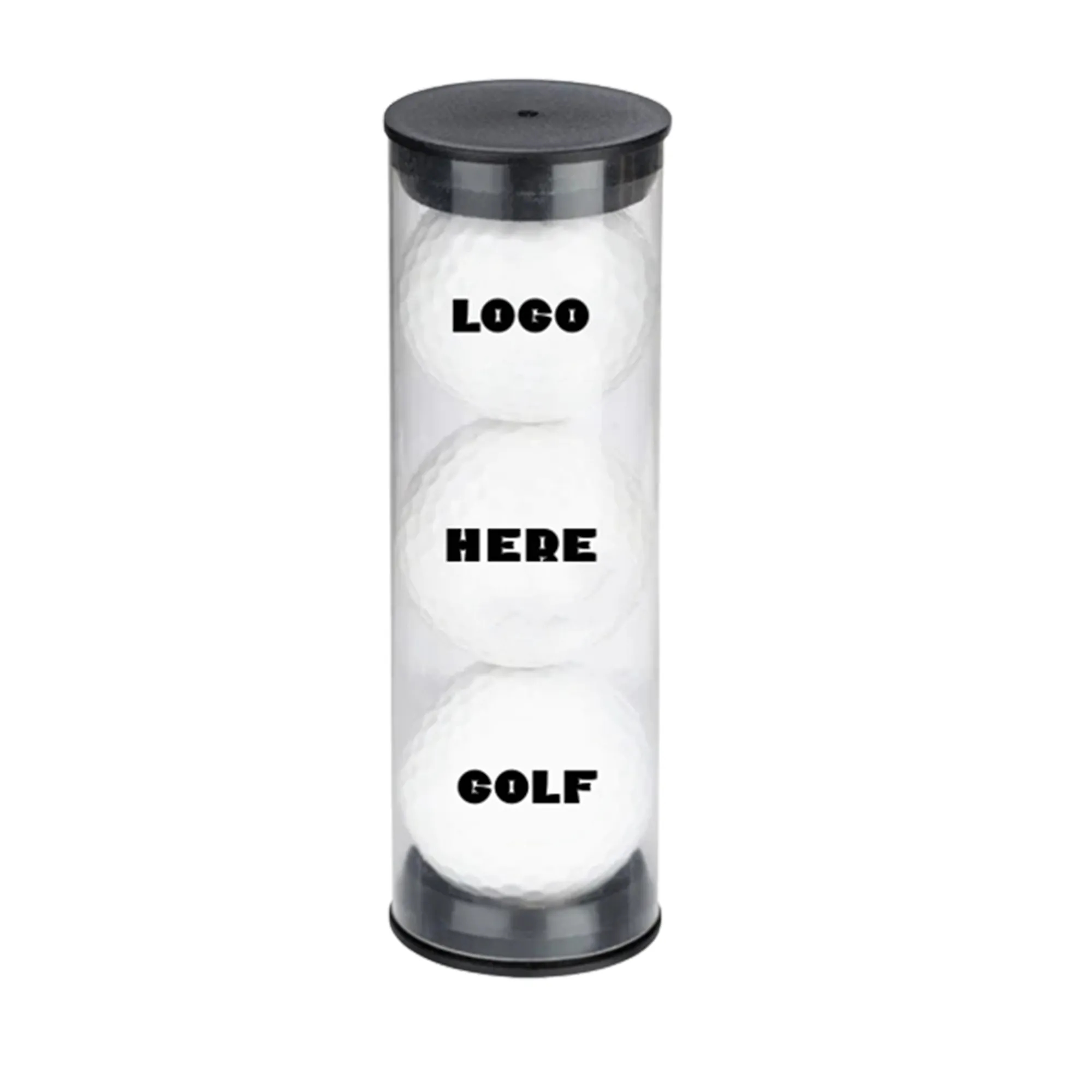 Triple Golf Ball With Tube Packing 1