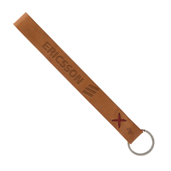 Hayward Leather Wrist Keychain with Metal Split-Ring 18