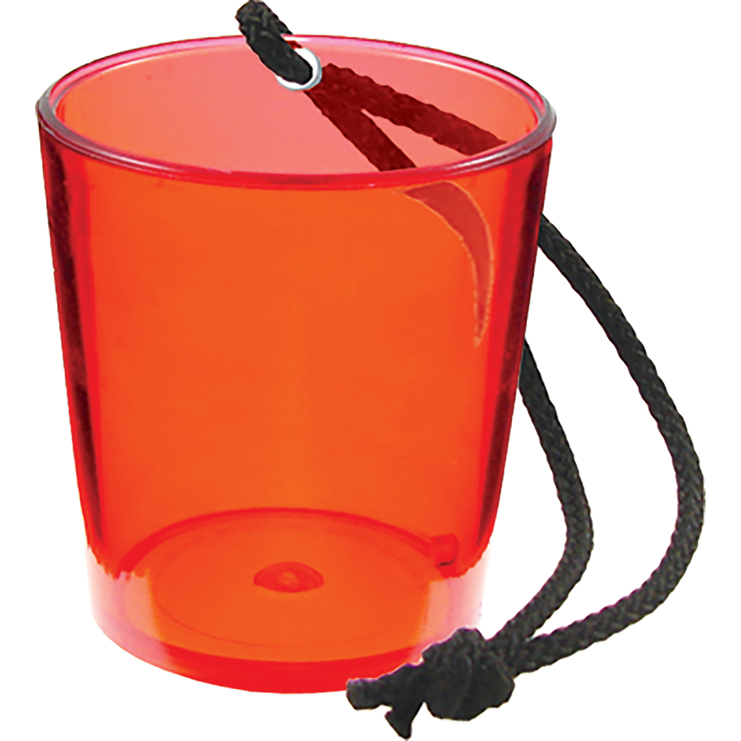 2oz Plastic Bottle Neck Hanging Sidecar Shot Glass with Black Rope