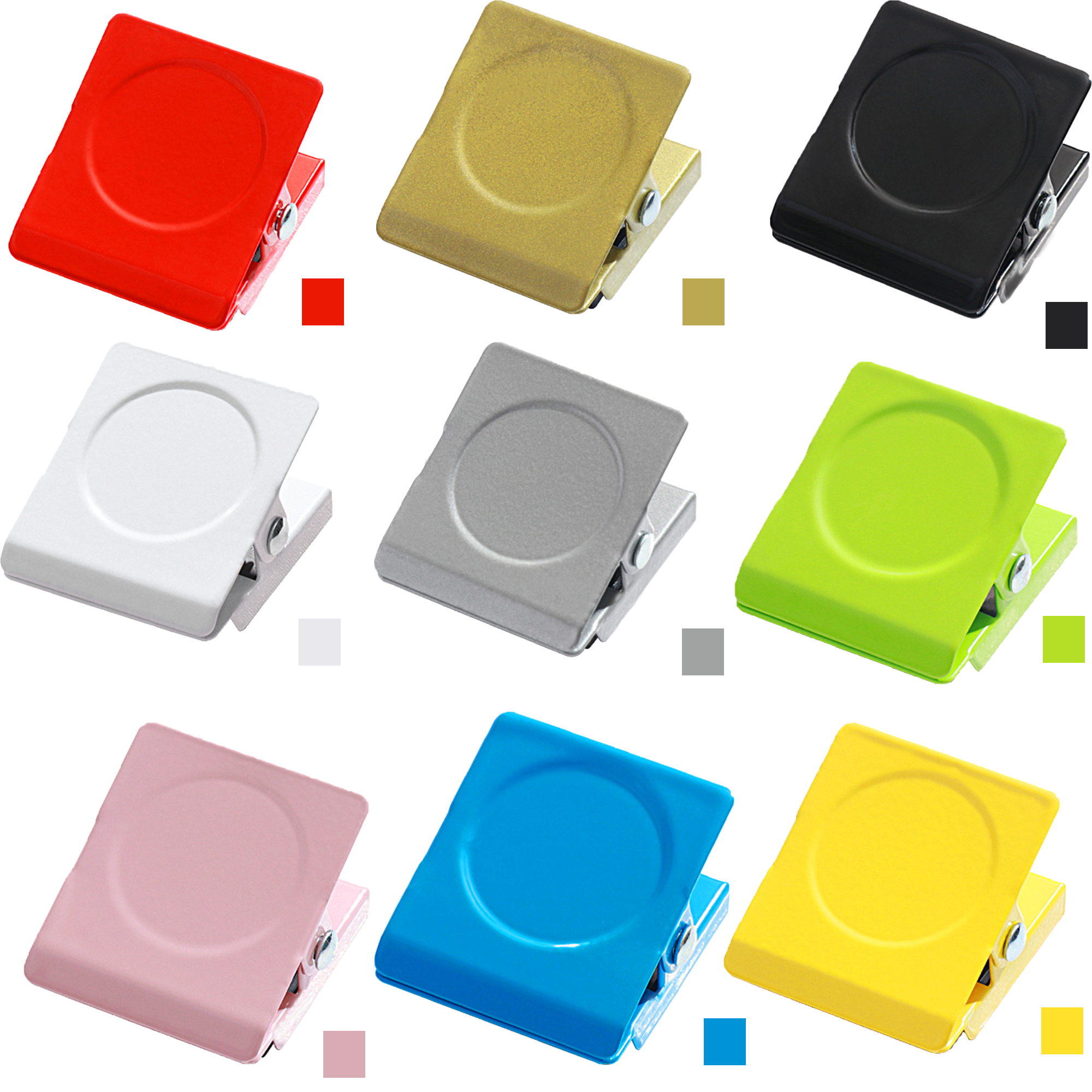 MOQ 20 PCS Colorful Magnetic Note Clips 3