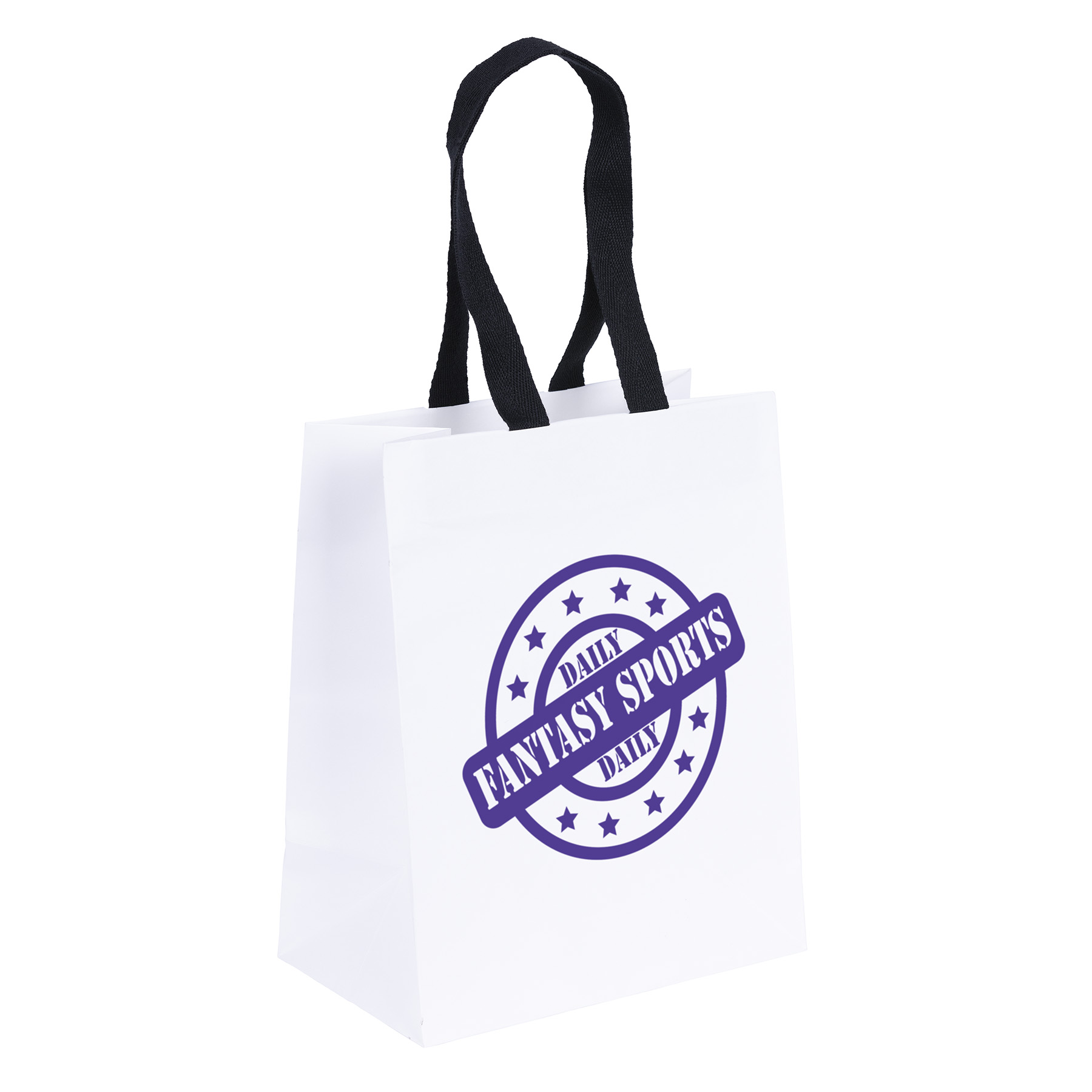 Ash - Woven Handle White Eurotote - Flexo Ink Print 3