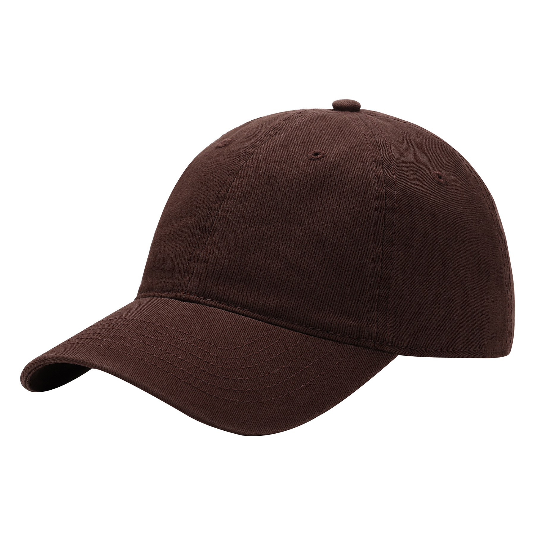 Cotton Washed Solid Color Soft Top Duckbill Cap 13