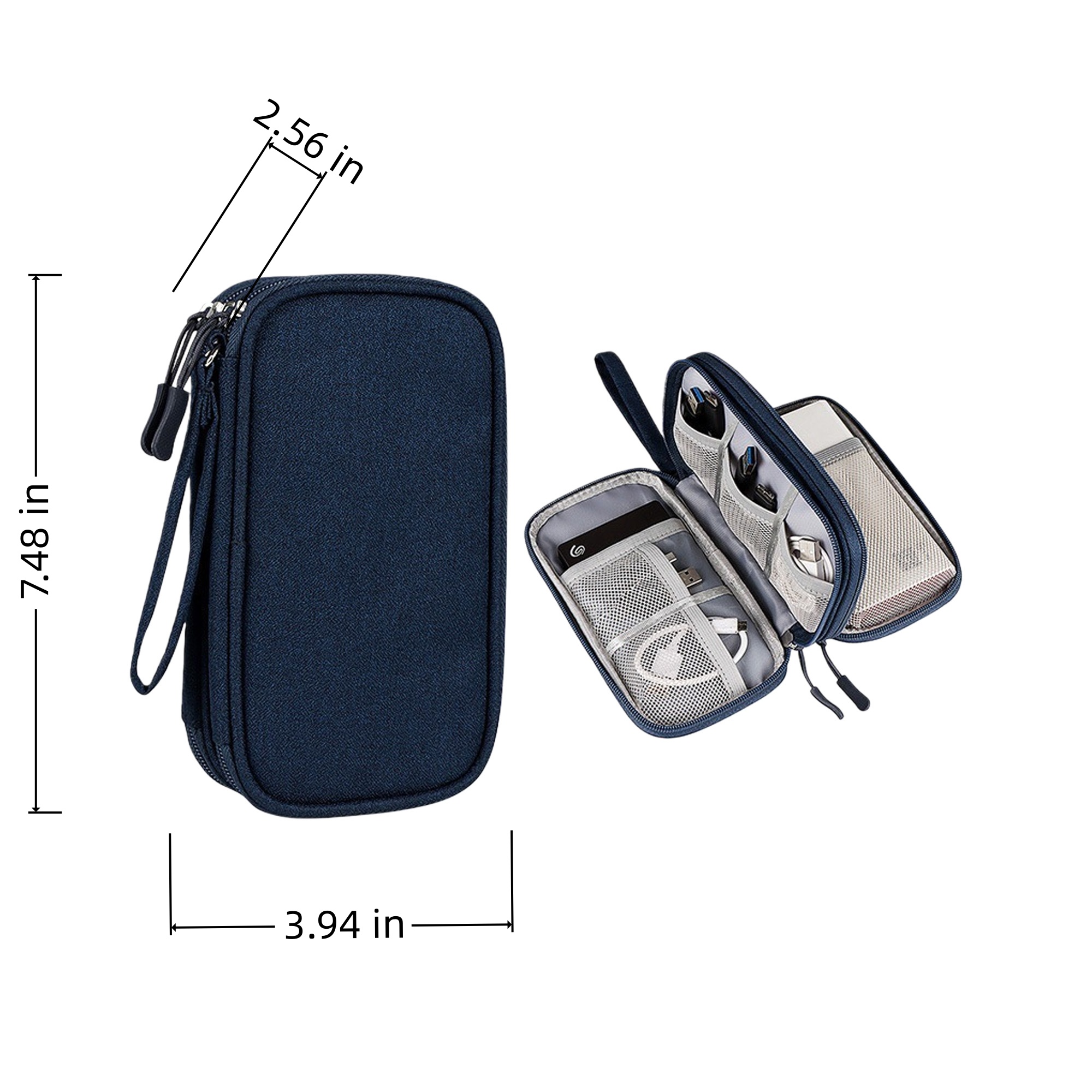 Dual Layer Cable Storage Bag 3