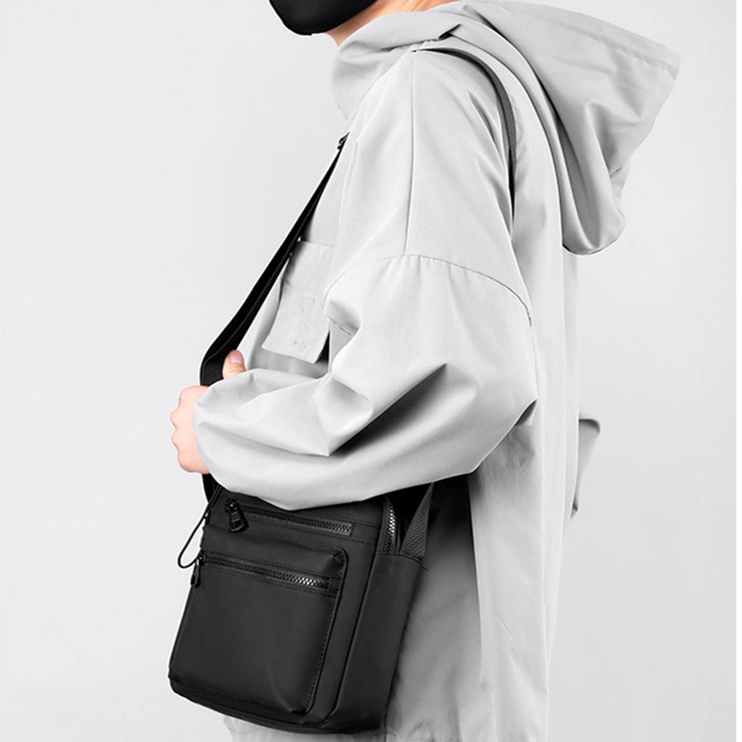 Men'S Waterproof Oxford Cloth Cross-Body Bag 2
