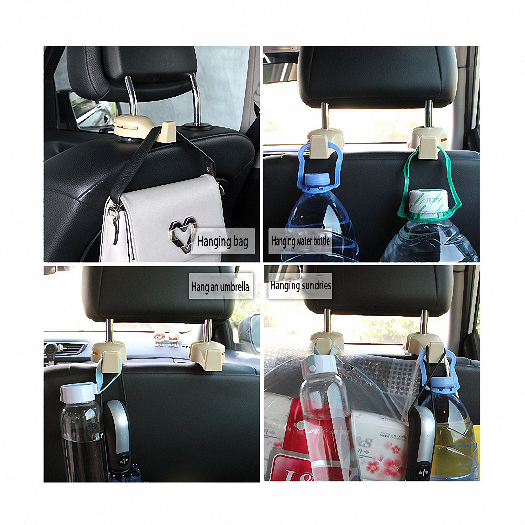 Car Seat Organizer with Headrest Hooks 4