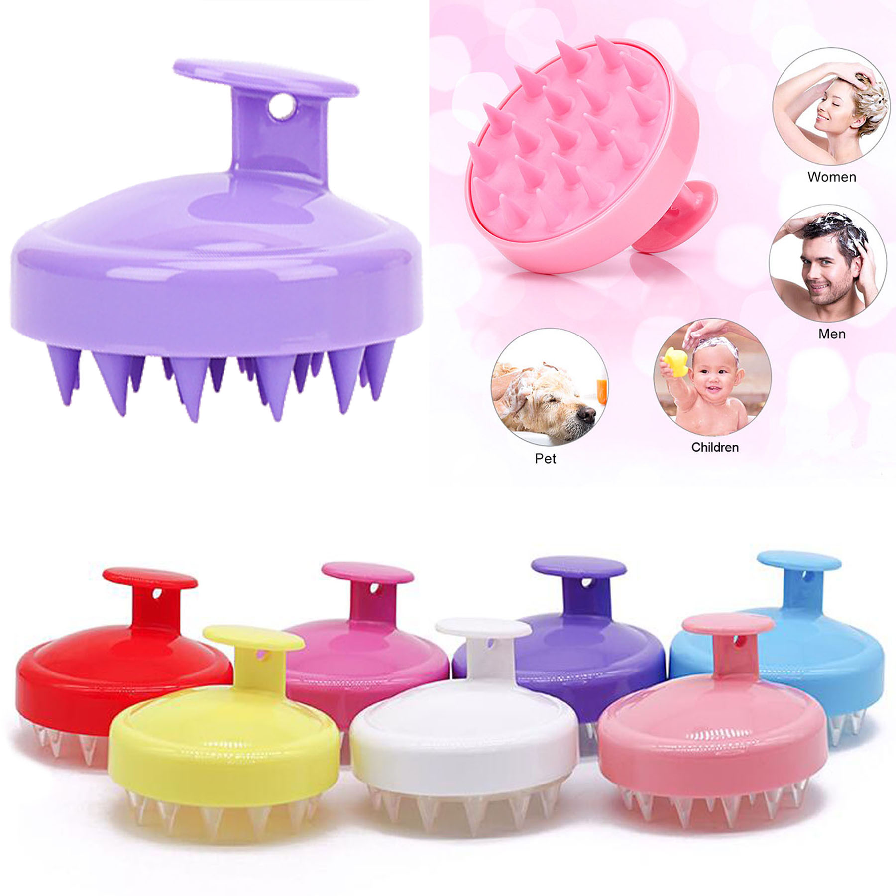 Shampoo Massage Silicone Brush 1