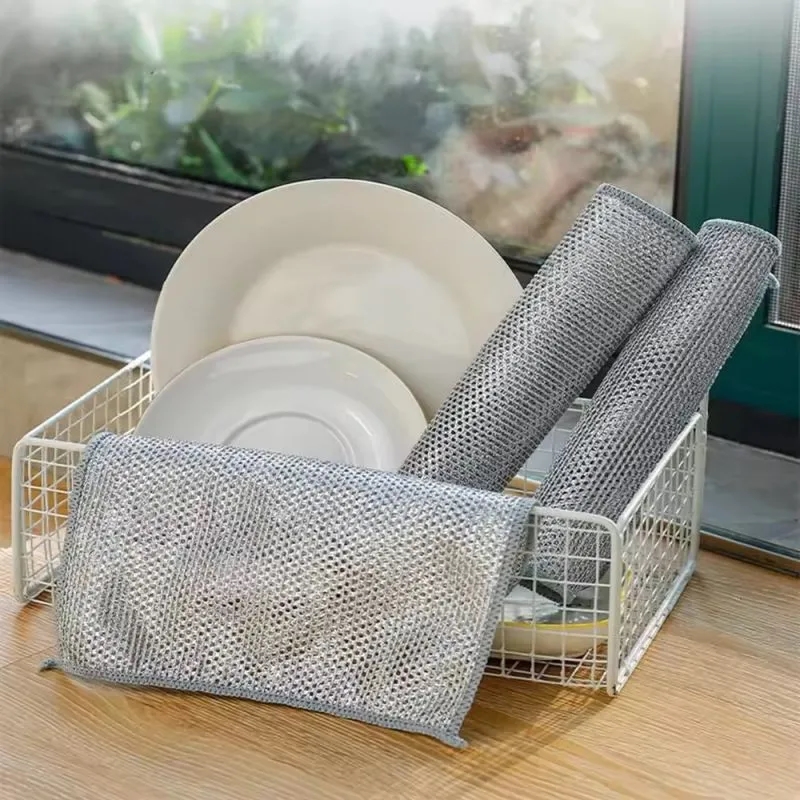 Multipurpose Wire Dishwashing Rags for Wet and Dry 7