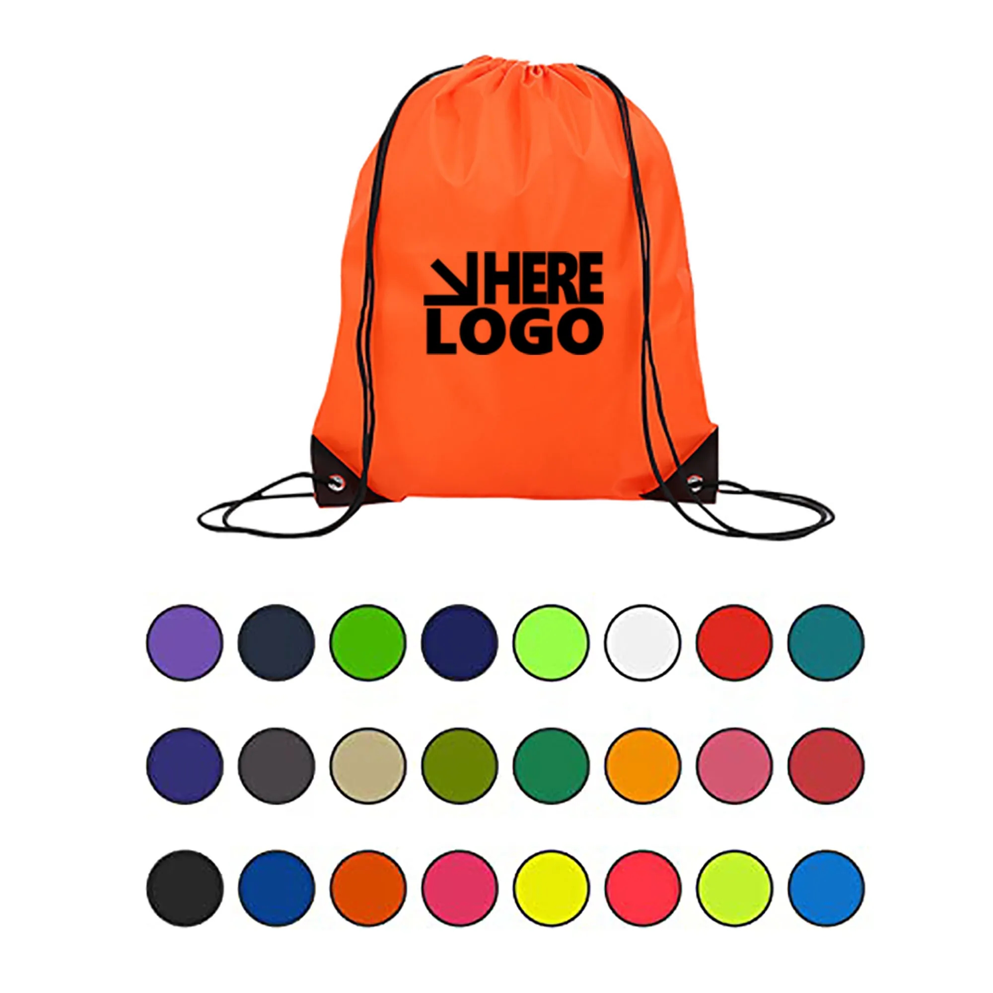 Moq 50 Pcs Drawstring Backpack Bulk Sport Bags Cinch Sack 4