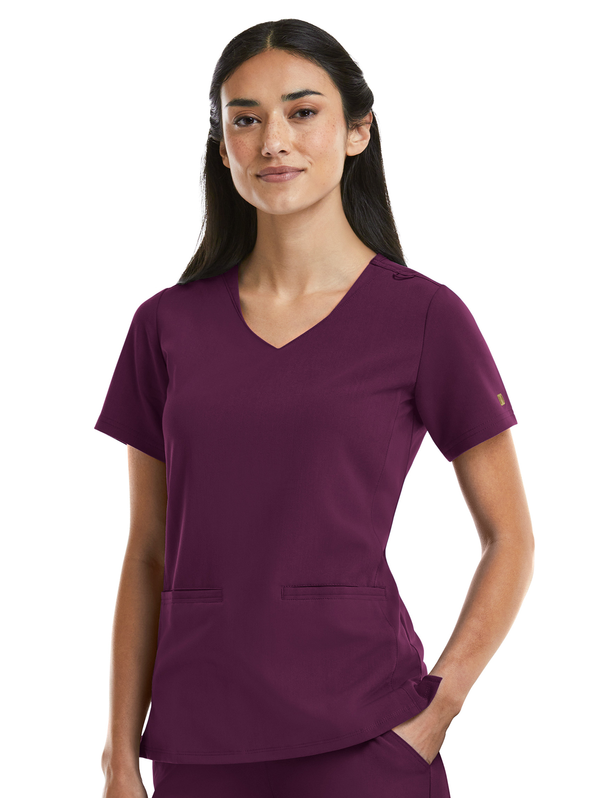 Maevn - Matrix Pro - Women's Two-Pocket Curved V-Neck Top 3