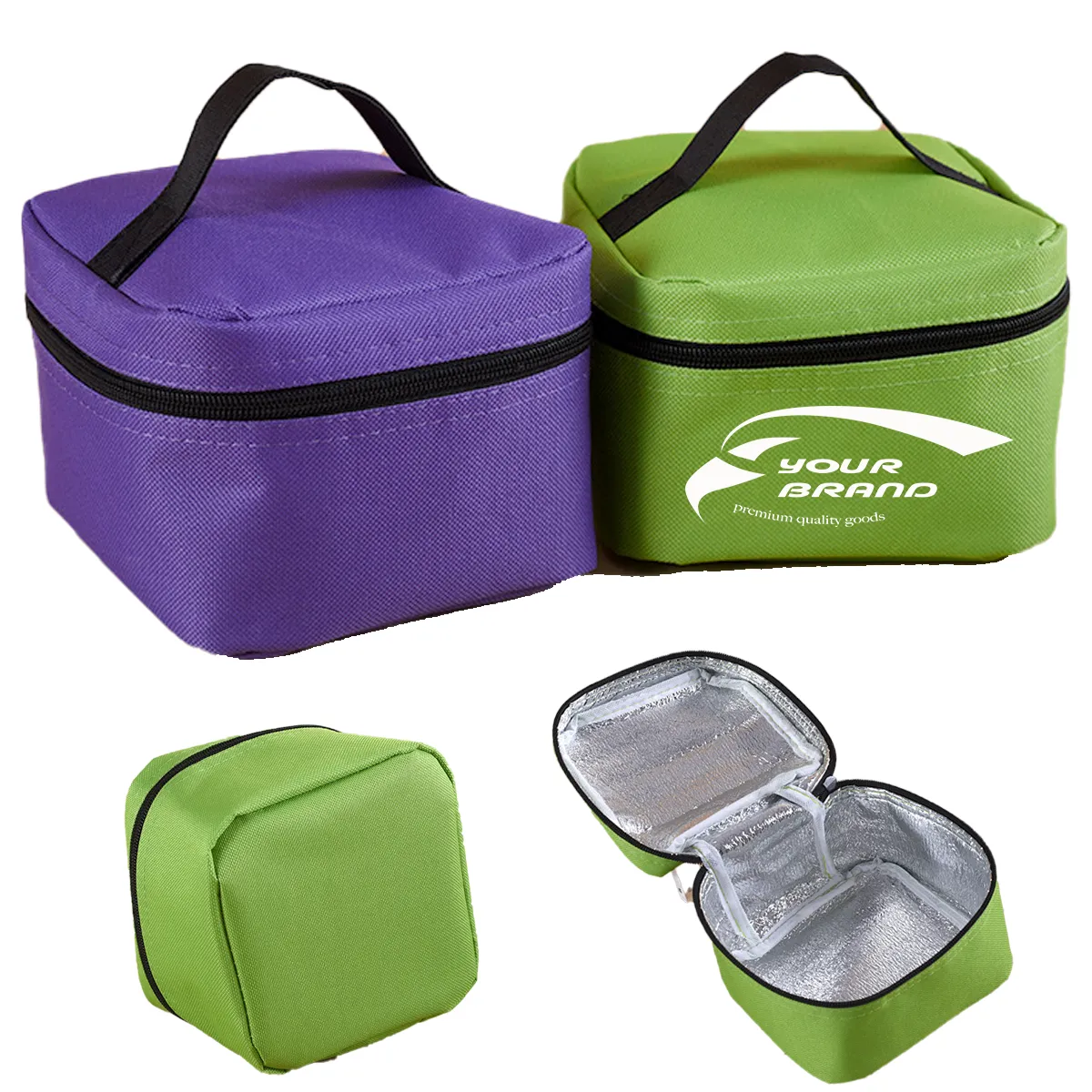 Lunch Tote Bag Portable Flat Small Insulated Coolers 2
