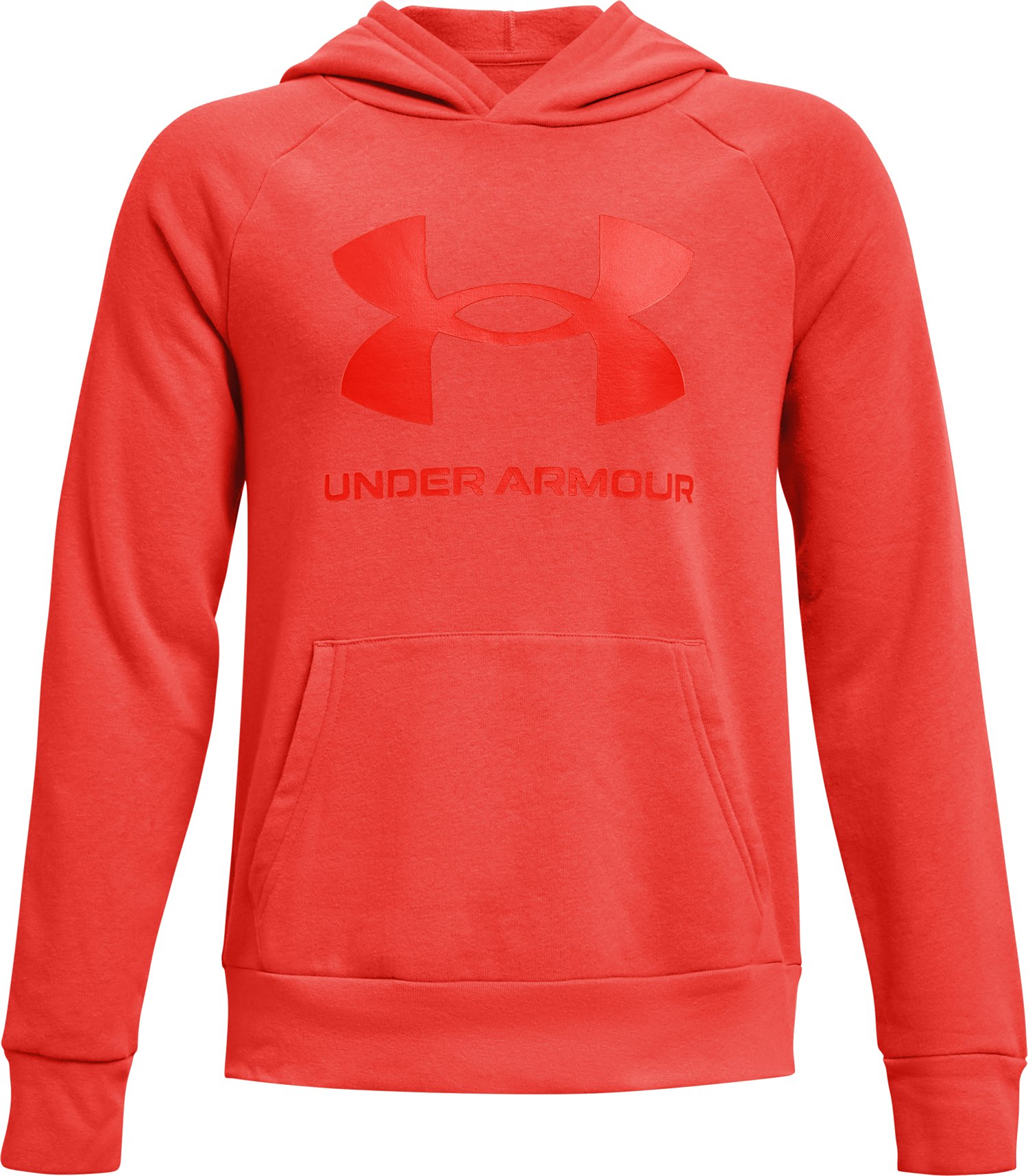 UA Rival Fleece Big Logo Boys' Hoodie, custom hoodie or sweatshirt with logo imprint 5