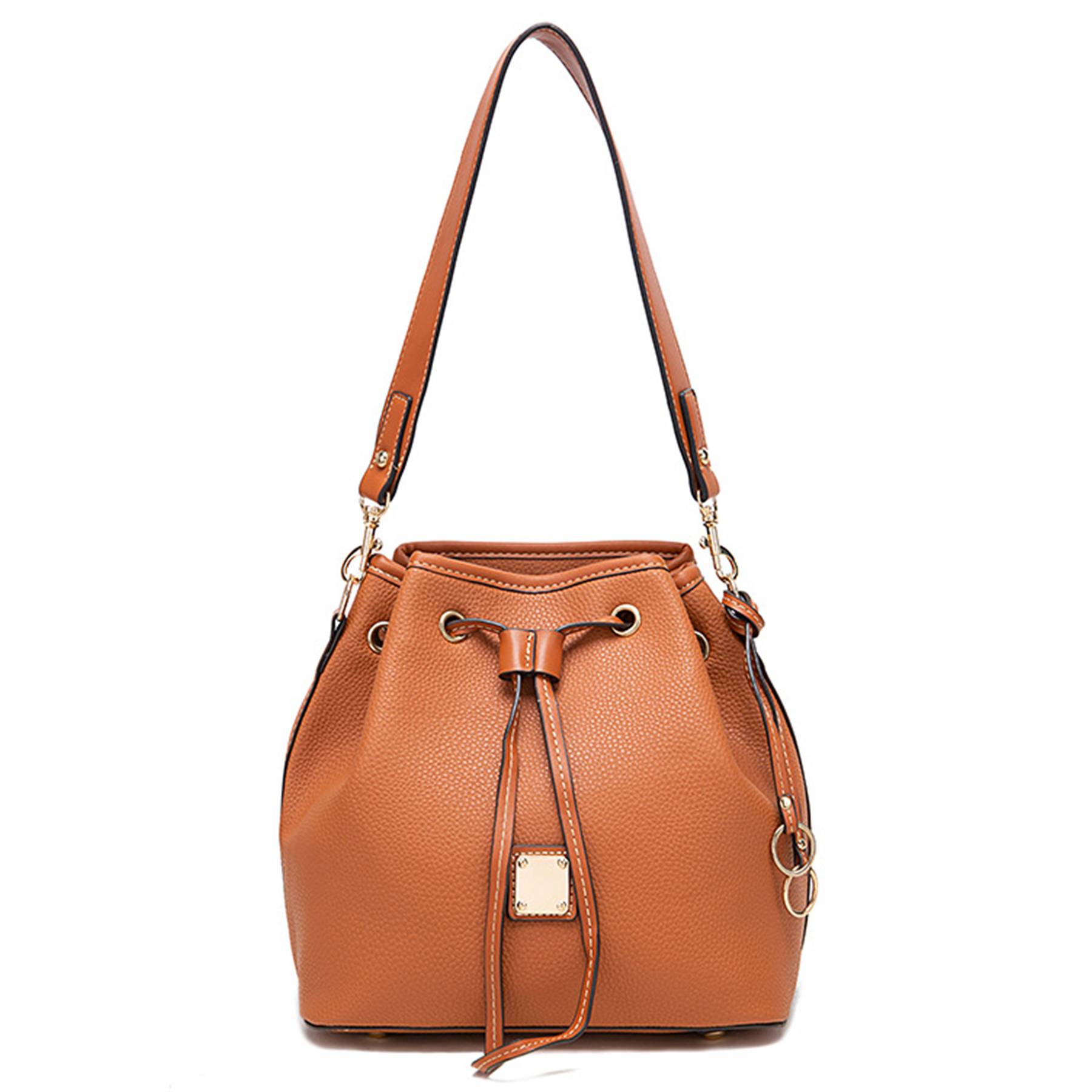 PU Large capacity cross-body bucket bag 3