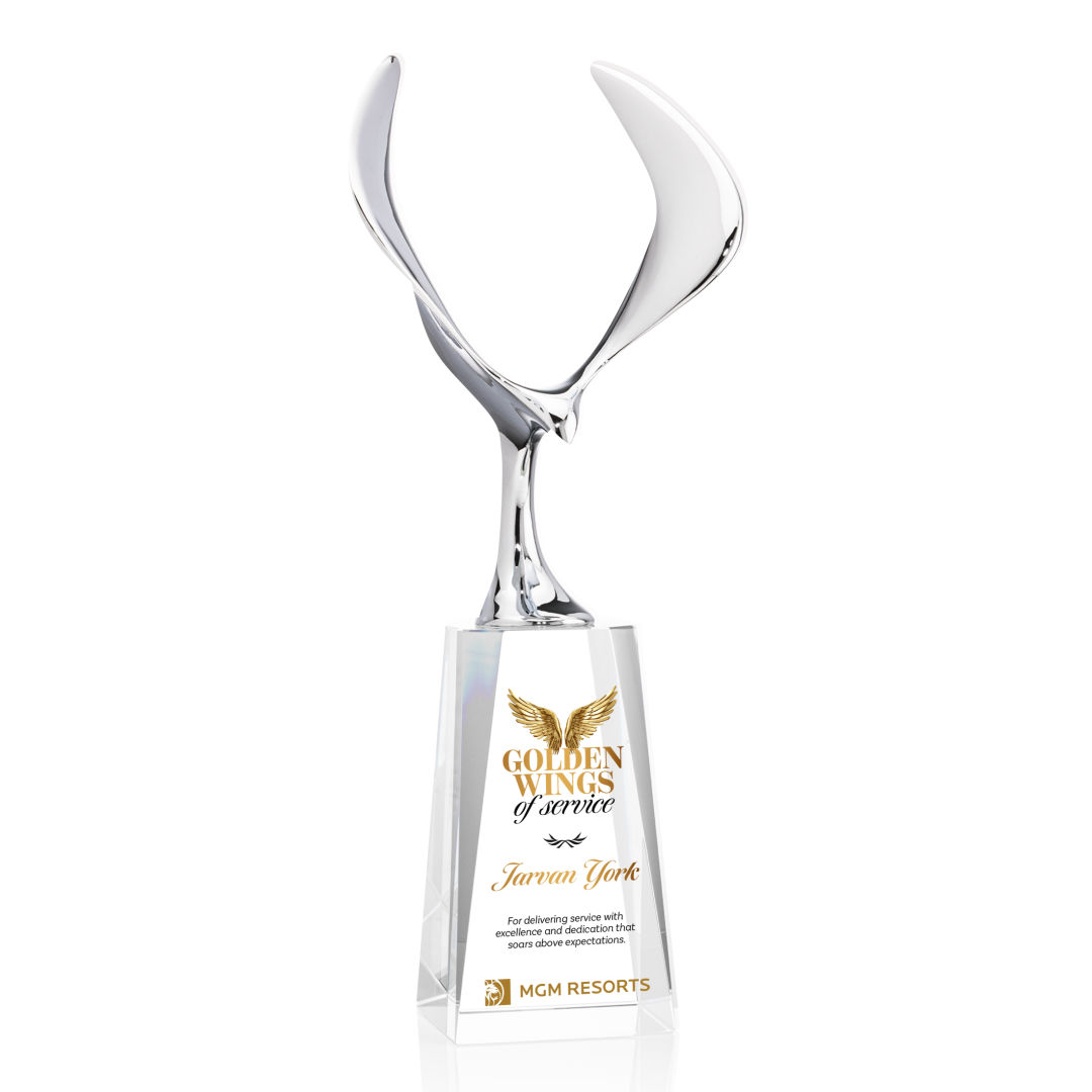 Maverick Eagle VividPrint™ Award on Cairns Base - Clear 2