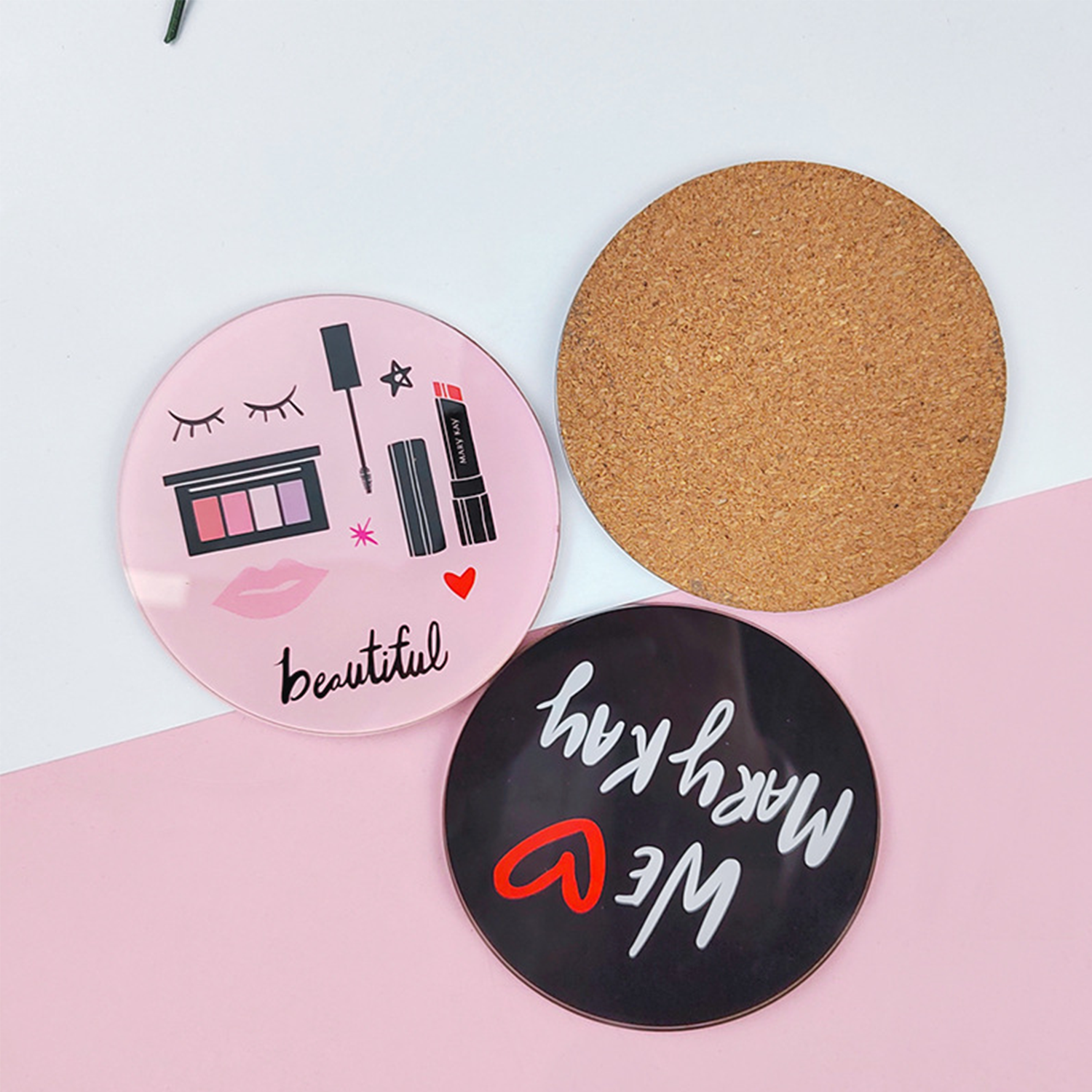 Acrylic Cork Coasters for Drinks 8