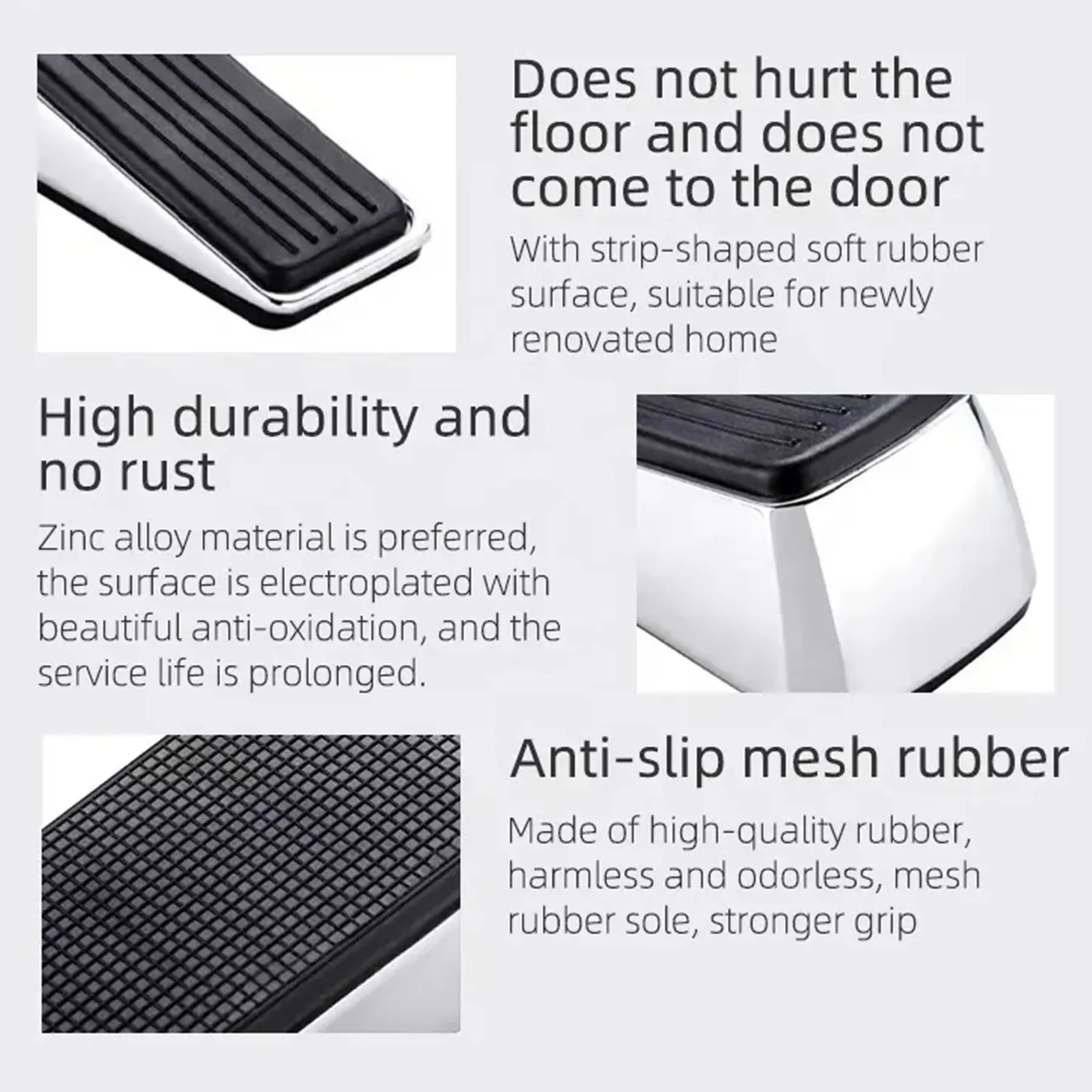 Gorgeous Removable Rubber-faced Door Stopper 1