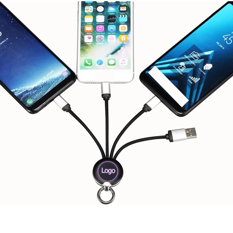 3 in1 USB Charging Cable w/LED Backlight LOGO 6