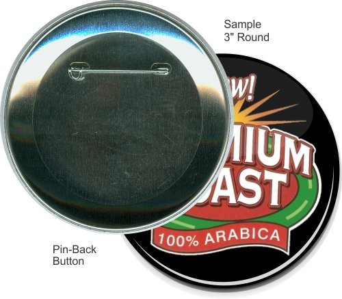 Pin-back 3 Inch Round Button 1