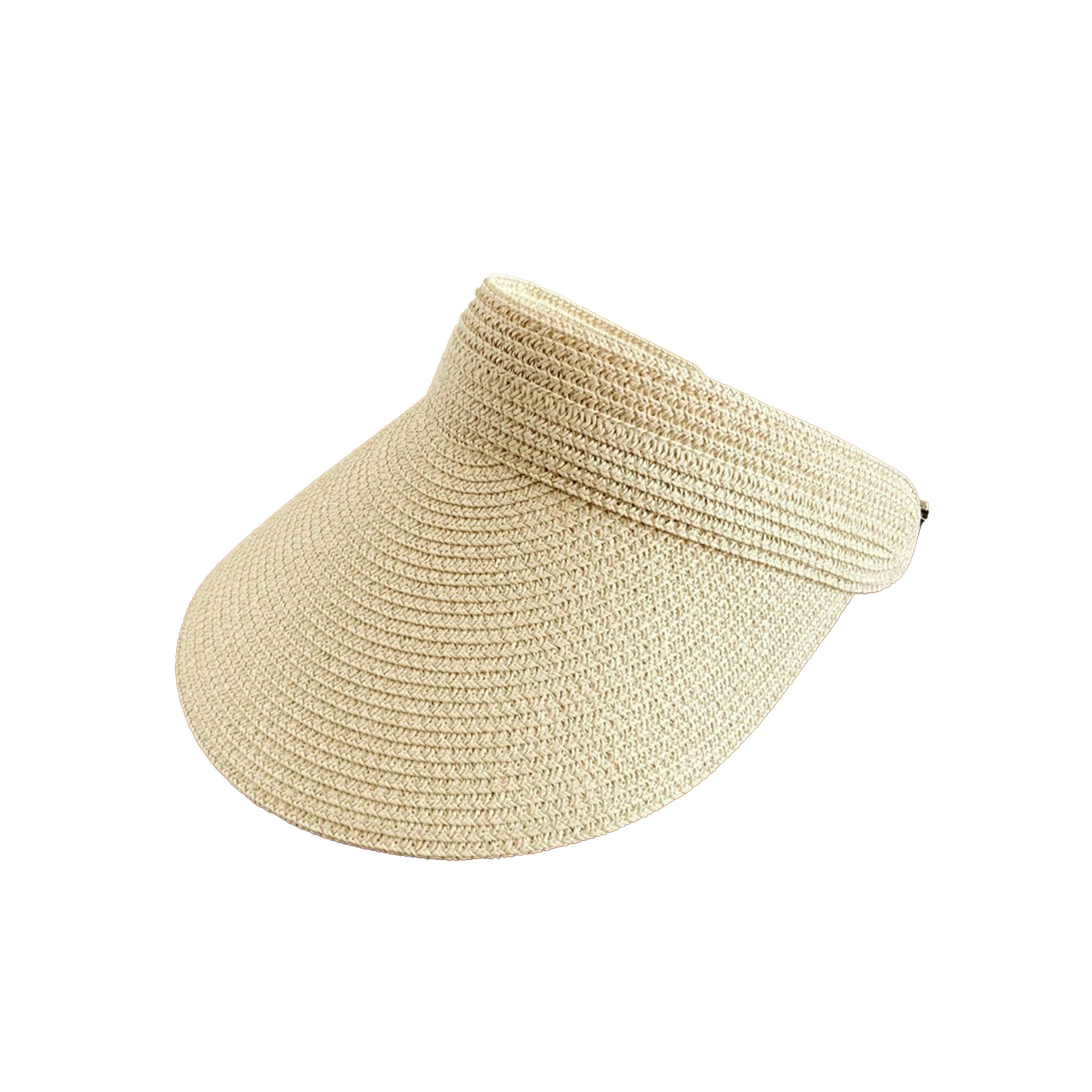 Womens Beach Wide Brim Straw Sun Visor Hat 3