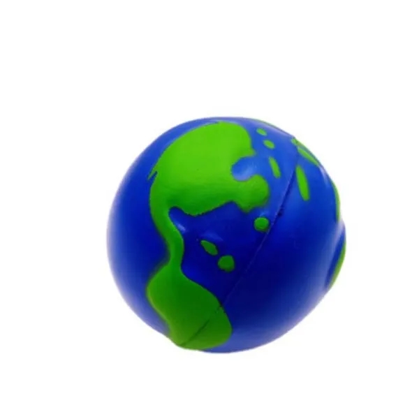 Bouncy Foam World Stress Ball Earth Globe Squeeze Toys 3